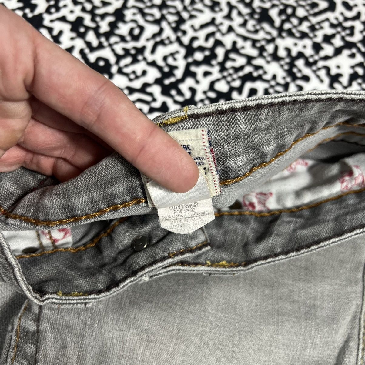 True Religion Vintage Y2K True Religion Japanese Chief Style Jeans Size 29" - 17 Thumbnail