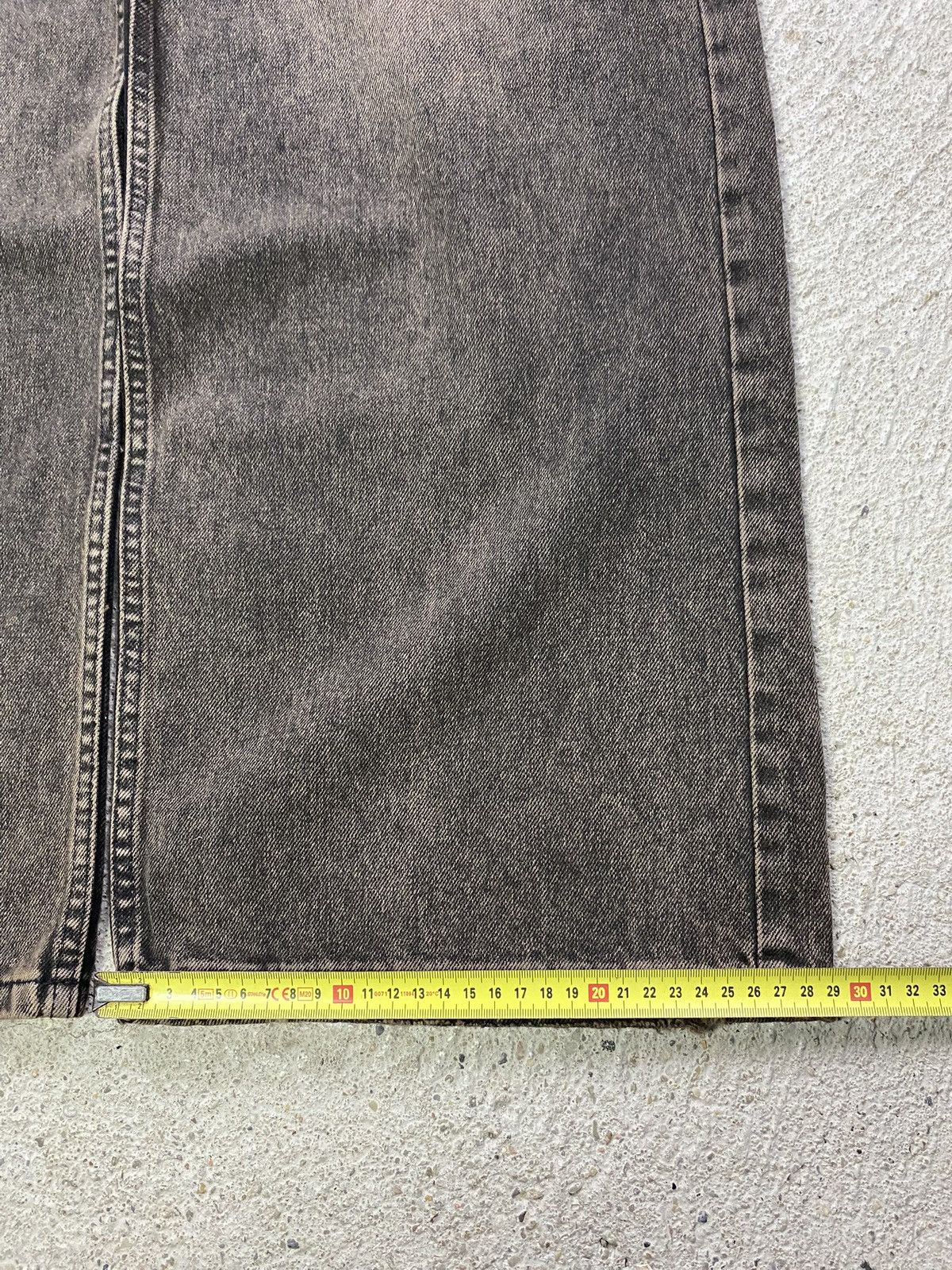 Vintage Lumina denim jeans brown autumn grey wide leg baggy fit Size 28" / US 6 / IT 42 - 6 Thumbnail