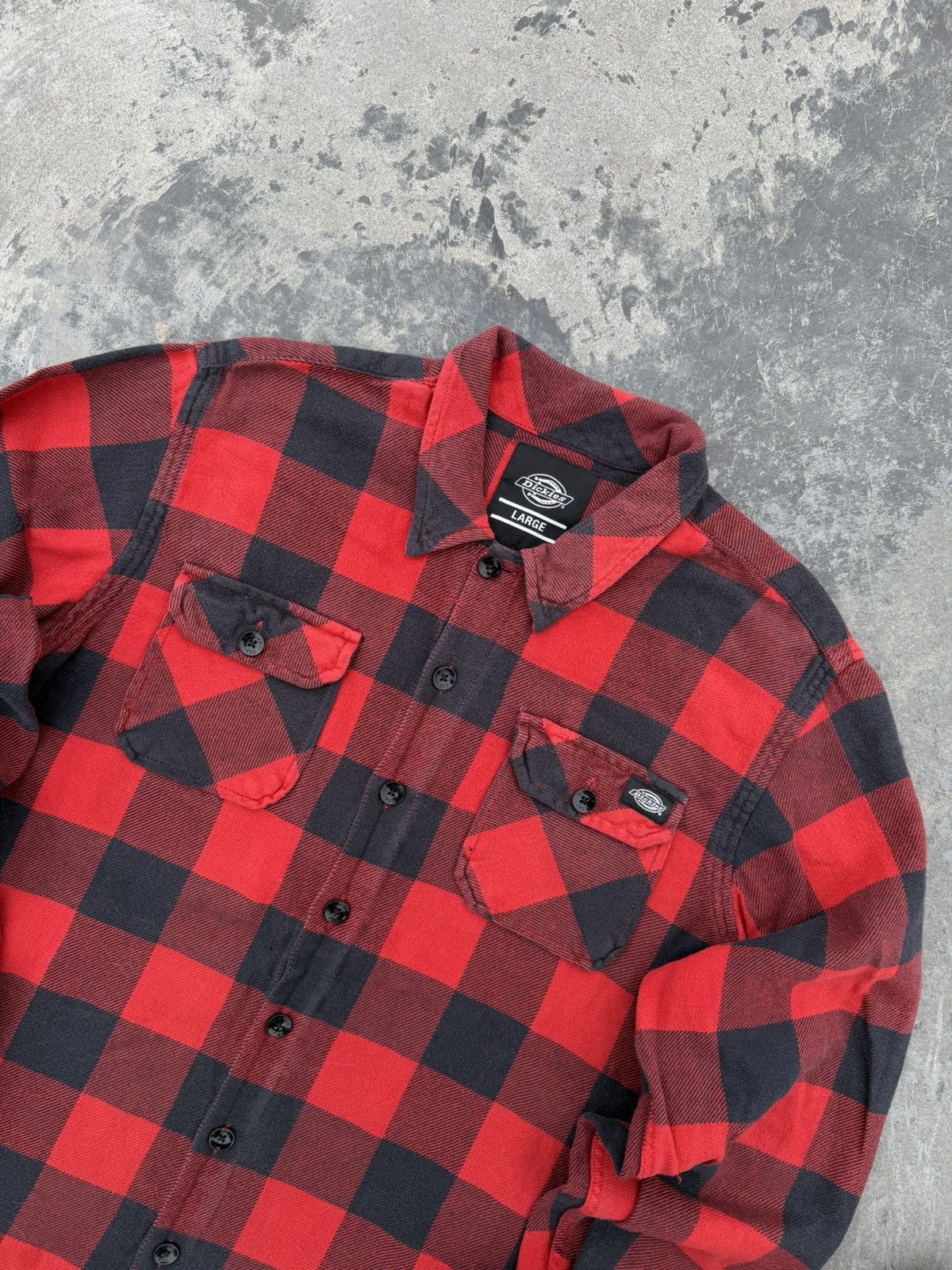 Dickies Vintage Dickies Y2k Flannel Button Up Shirt Jacket Size US L / EU 52-54 / 3 - 3 Thumbnail