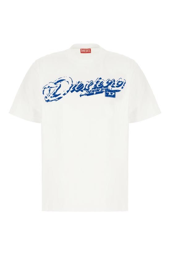 Diesel DIESEL Men T-Shirts A164060QIAM 100 WHITE Size US XL / EU 56 / 4 - 1 Thumbnail