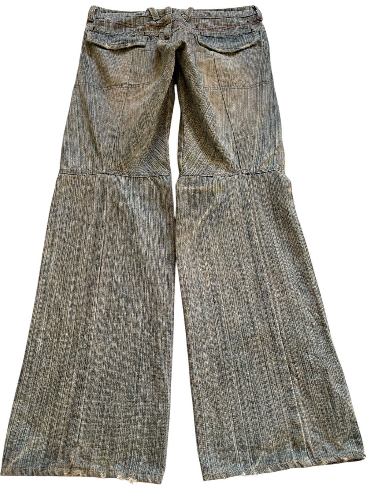 Japanese Brand × Number (N)ine Vintage Japanese Brand Mud Wash Distressed Flare Jeans Size US 32 / EU 48 - 2 Thumbnail