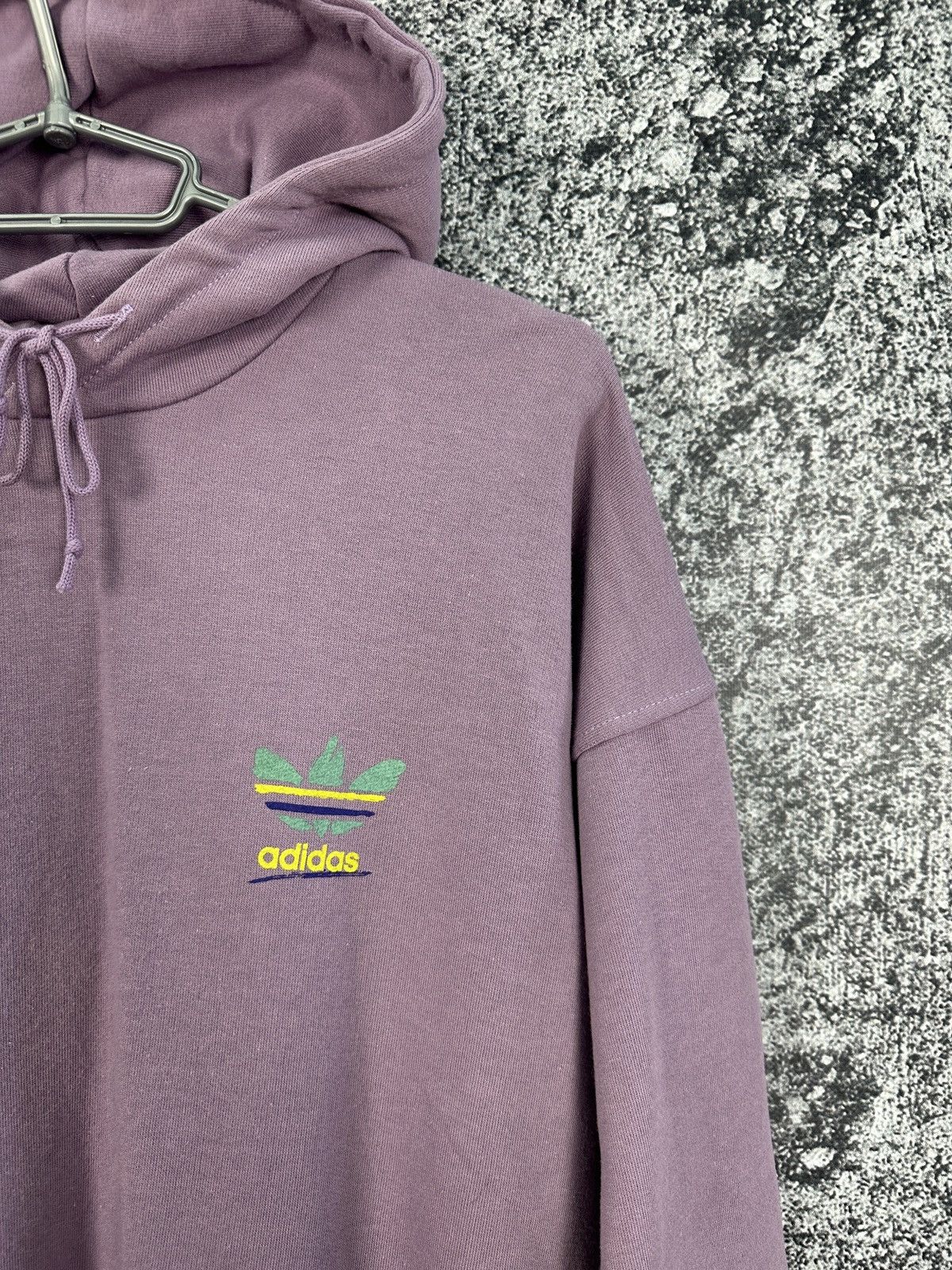 Adidas Men’s Adidas Vintage 90s Purple Hoodie Retro Pullover M-L Size US L / EU 52-54 / 3 - 4 Thumbnail