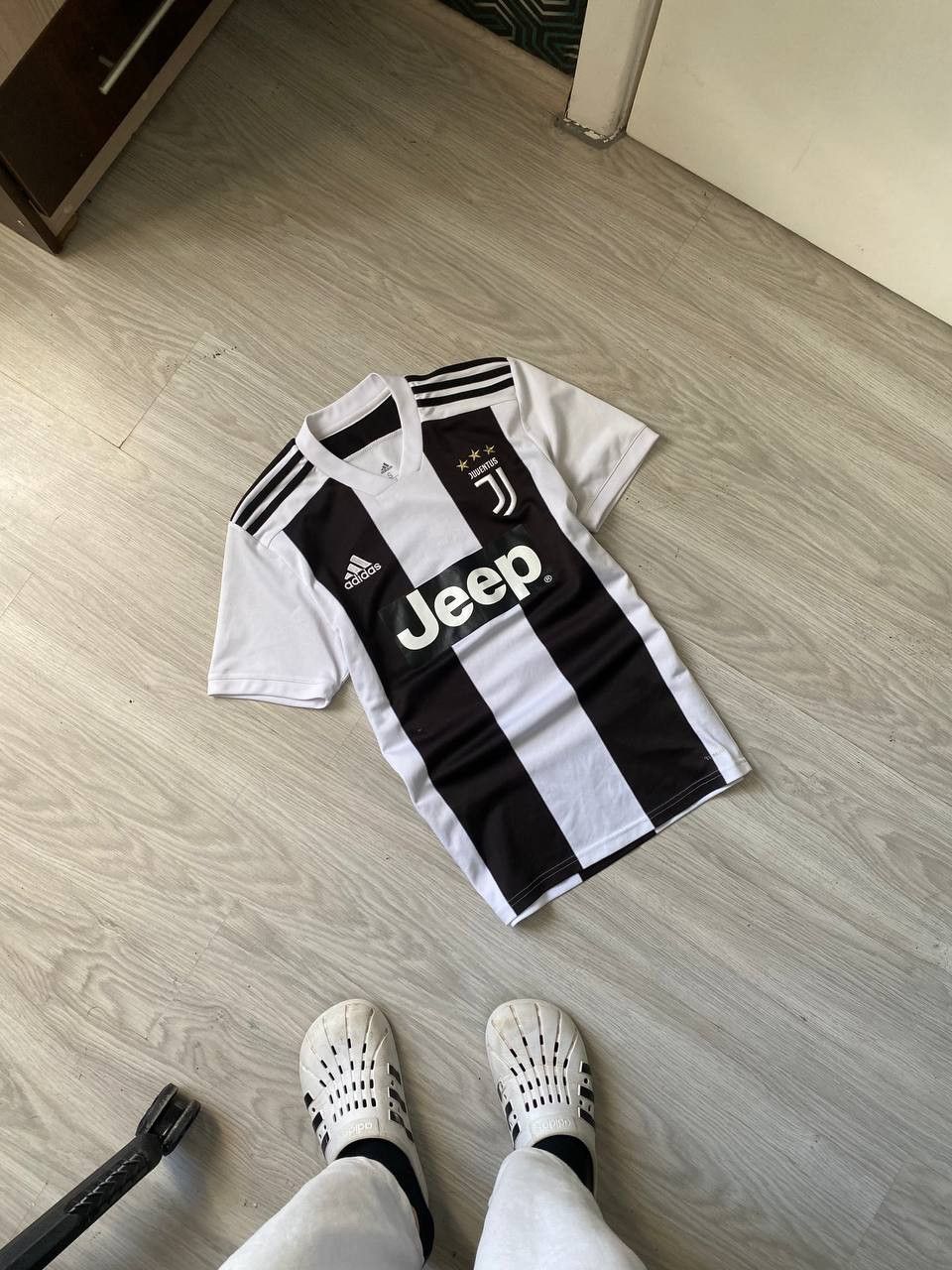 Pre-owned Adidas X Soccer Jersey Adidas Juventus Soccer Jersey Drill Bloke Core In White