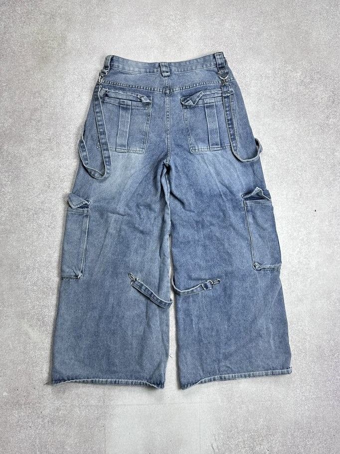 Japanese Brand Vintage Bondage Denim Y2K Baggy Raver Pants 31 Size US 31 - 3 Thumbnail