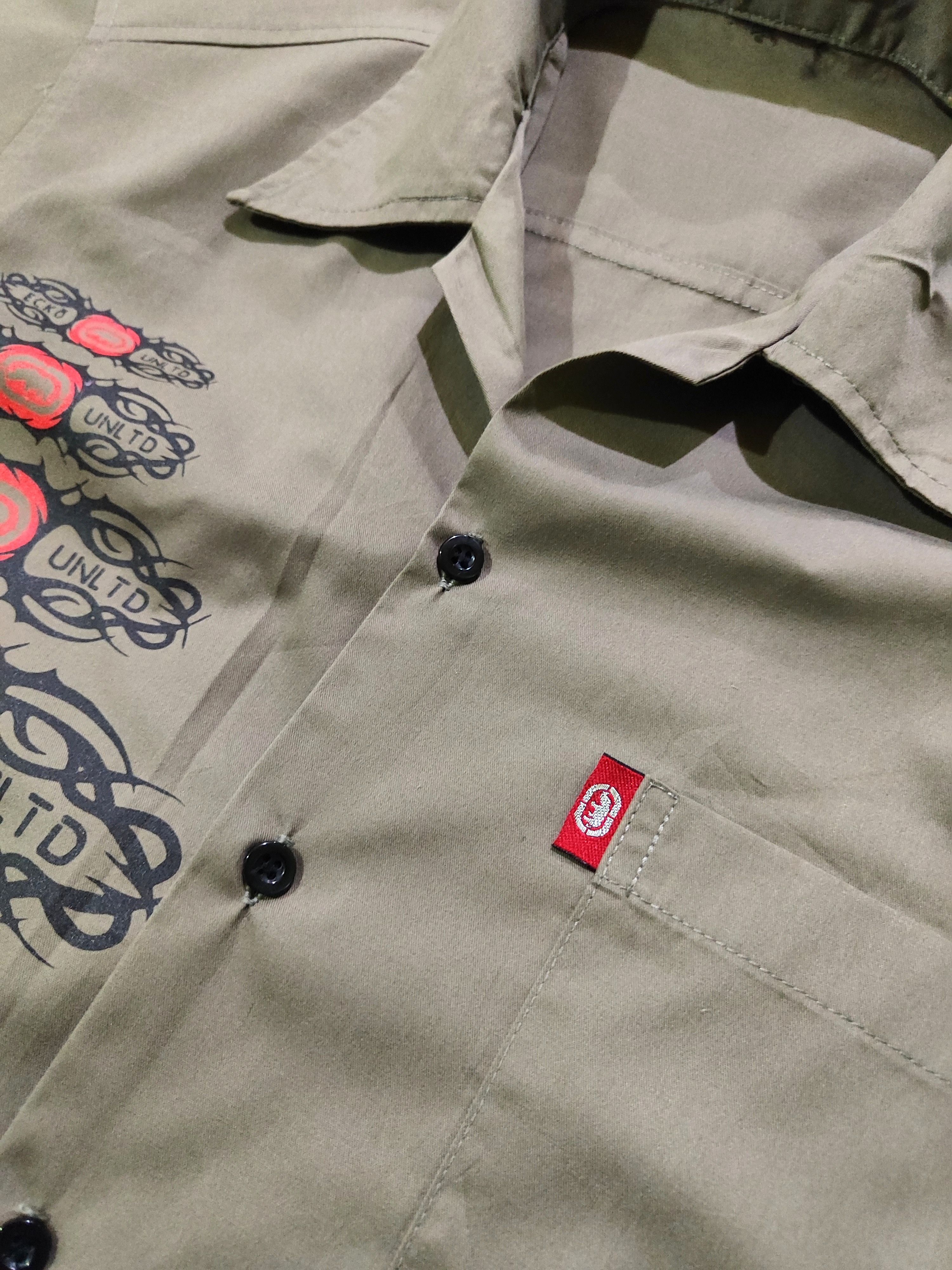 Ecko Unltd. Vintage Y2K Ecko Unltd. Tribal Button Shirt Size US M / EU 48-50 / 2 - 6 Thumbnail