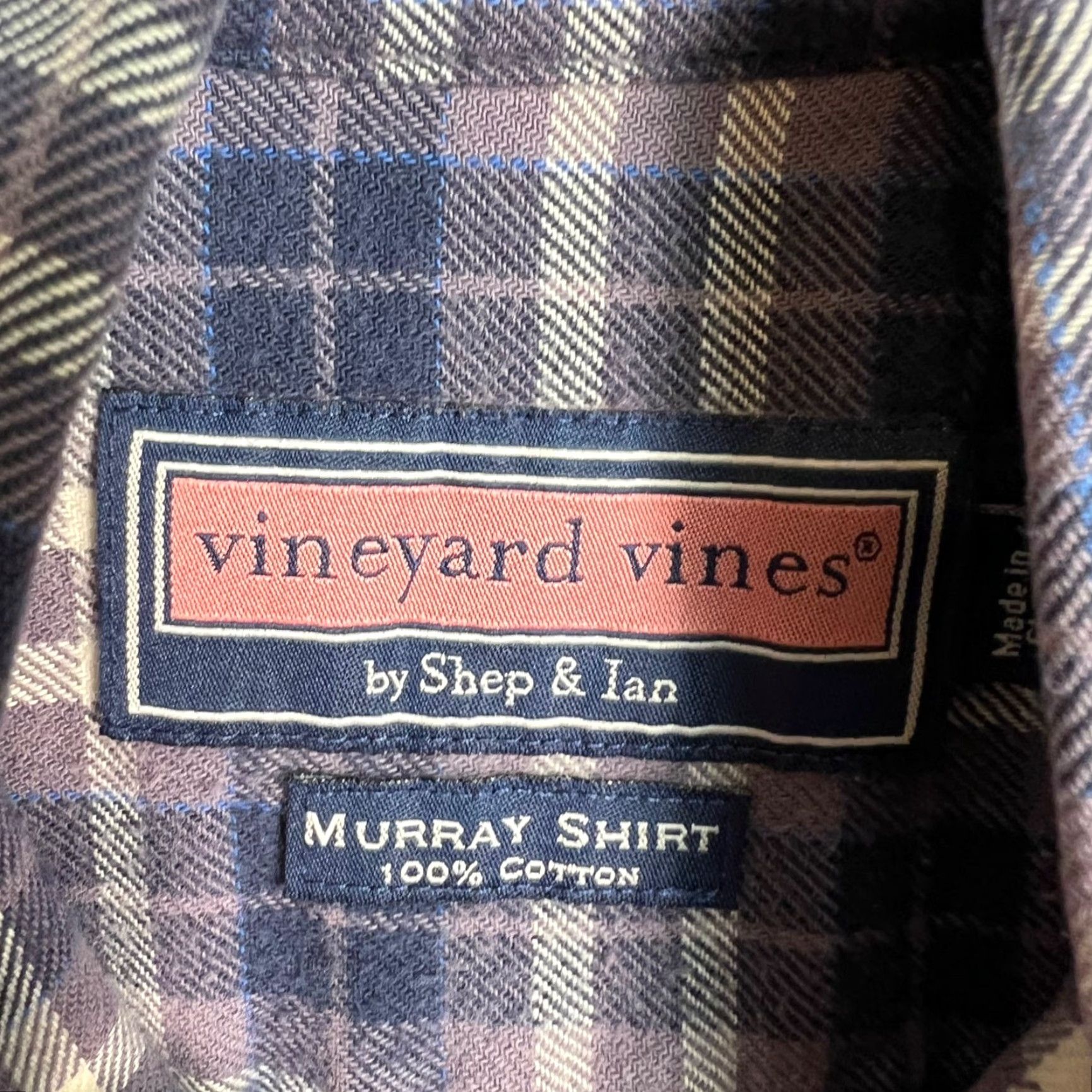 Vineyard Vines Vineyard Vines Murray Shirt Mens Blue Plaid Button-Down Cotton S Small Shirt Mens Blue Plaid Murray Shirt Size US S / EU 44-46 / 1 - 3 Thumbnail