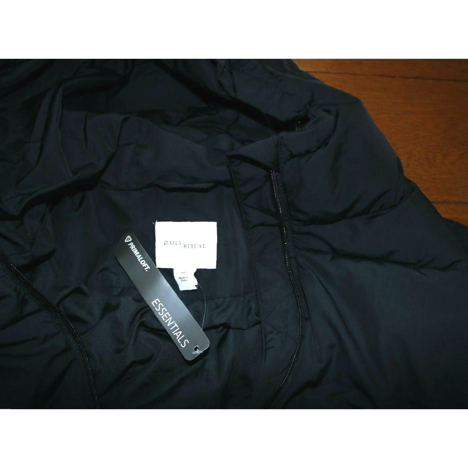 Vintage Lightweight Puffer Jacket Women's Long-Sleeve Full-Zip Water-Resistant 2XL Black Womens Size XXL / US 16-18 / IT 52-54 - 5 Thumbnail