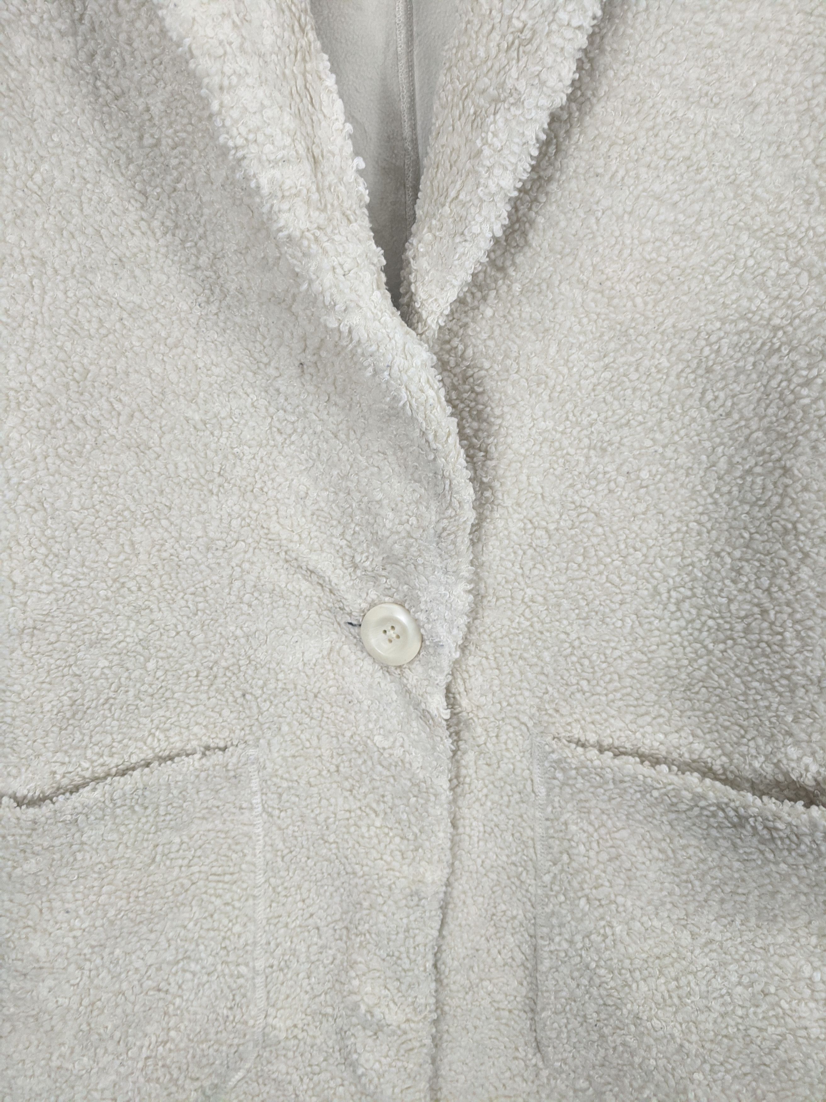 If Six Was Nine Vintage Uniqlo Fleece Blazer Coat J0354 Size 38S - 6 Thumbnail