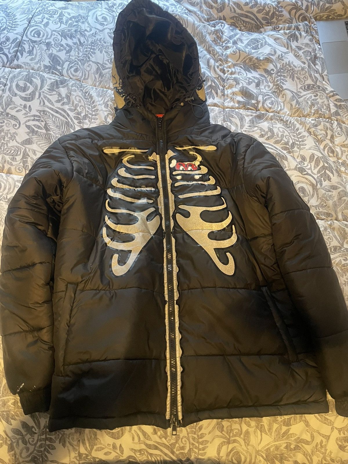 Glo Gang Glo Gang black skeleton puffer Size US L / EU 52-54 / 3 - 1 Thumbnail