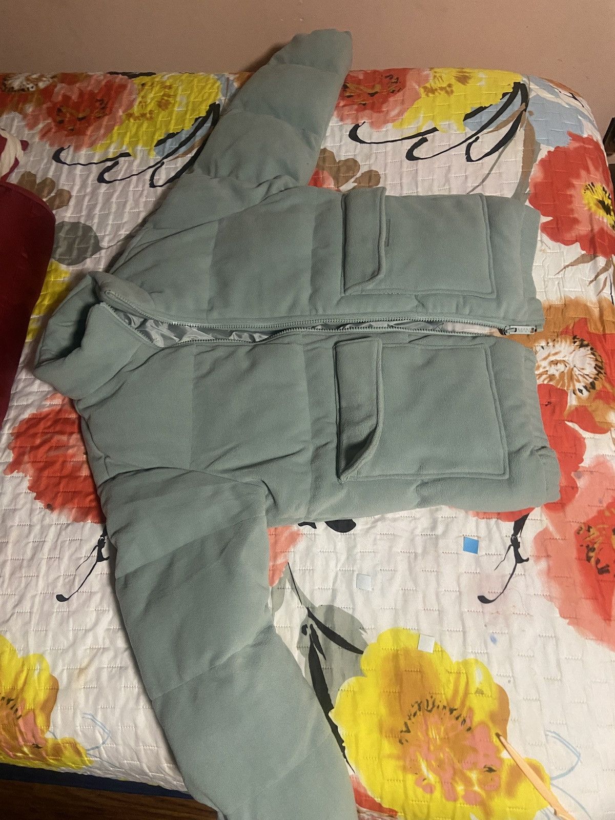 Boohoo Boohoo FLEECE NECK PUFFER JACKET Sage Size L Size US L / EU 52-54 / 3 - 3 Thumbnail