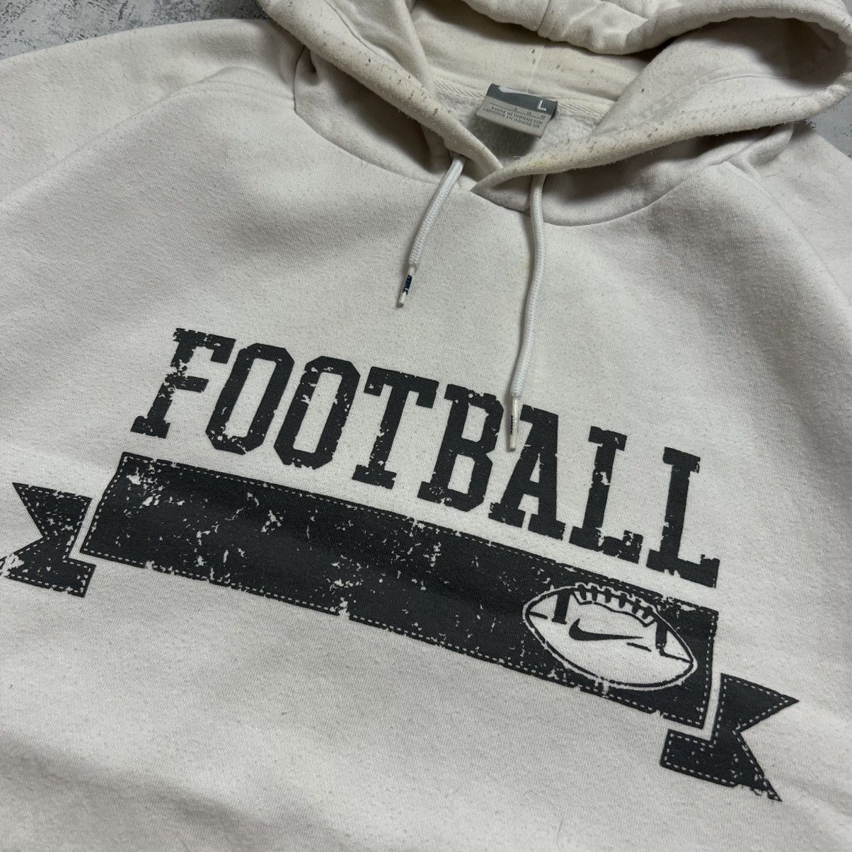 Nike 00s NIKE FOOTBALL VINTAGE Y2K OVERSIZED RETRO HOODIE Size US L / EU 52-54 / 3 - 4 Thumbnail