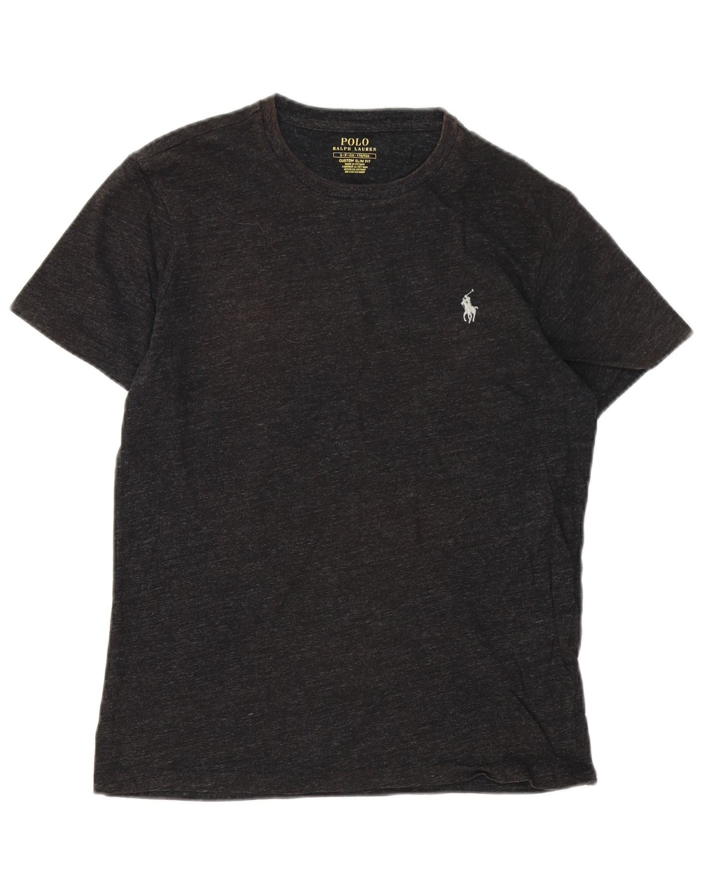 Polo Ralph Lauren Mens Custom Slim Fit T-Shirt Top Small Grey Flecked Size US S / EU 44-46 / 1 - 1 Thumbnail