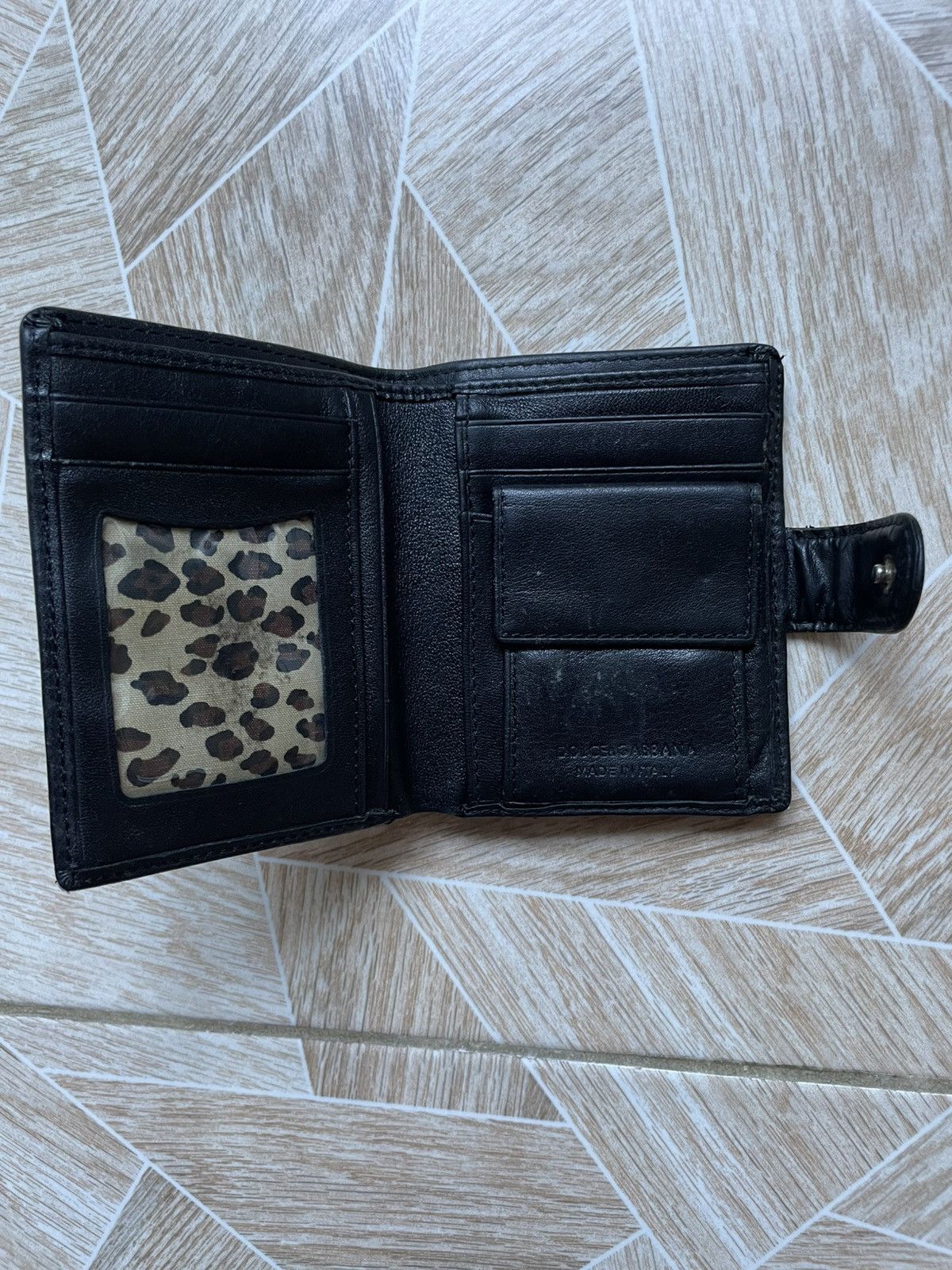 Dolce & Gabbana Hype Vintage Luxury Dolce Gabbana Leather Wallet Black Italy Size ONE SIZE - 6 Thumbnail