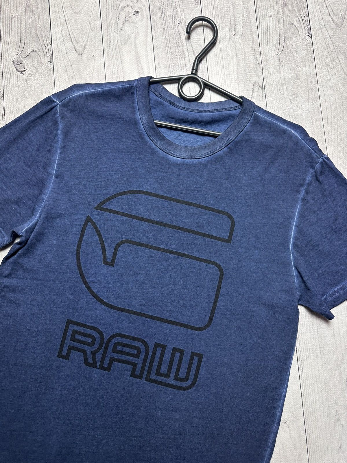G-Star G Star raw tee big logo navy rare size M Size US M / EU 48-50 / 2 - 3 Thumbnail
