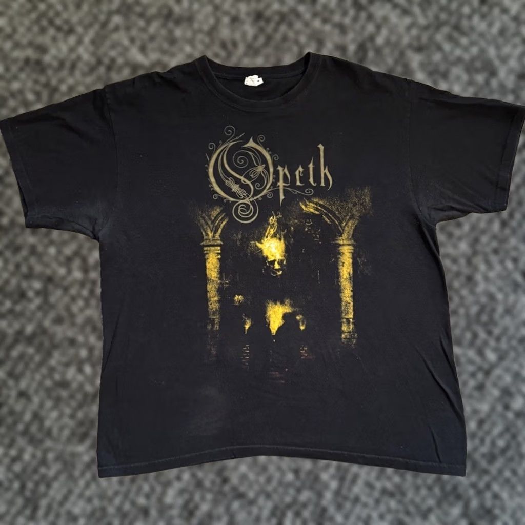 Anvil Vintage 2000s Opeth Concert Shirt Sz XL Black Graphic - Anvil Size US XL / EU 56 / 4 - 1 Thumbnail