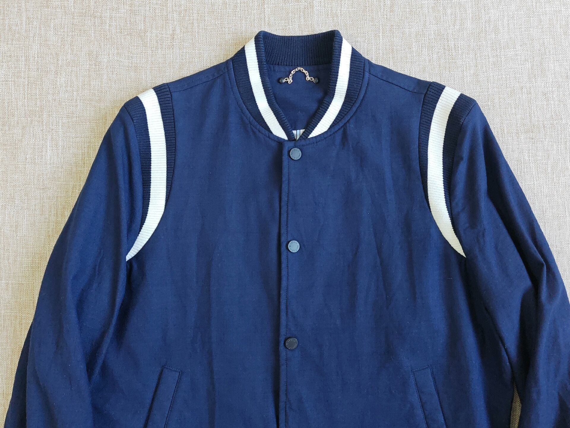 Louis Vuitton Louis Vuitton Men's Blue Wool Jacket Size US L / EU 52-54 / 3 - 2 Thumbnail