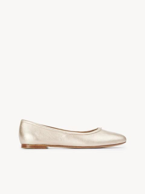 Chloe o1loc1c0625 Marcie Ballerina Flats in Metallic Pink Size US 8 / IT 38 - 1 Preview