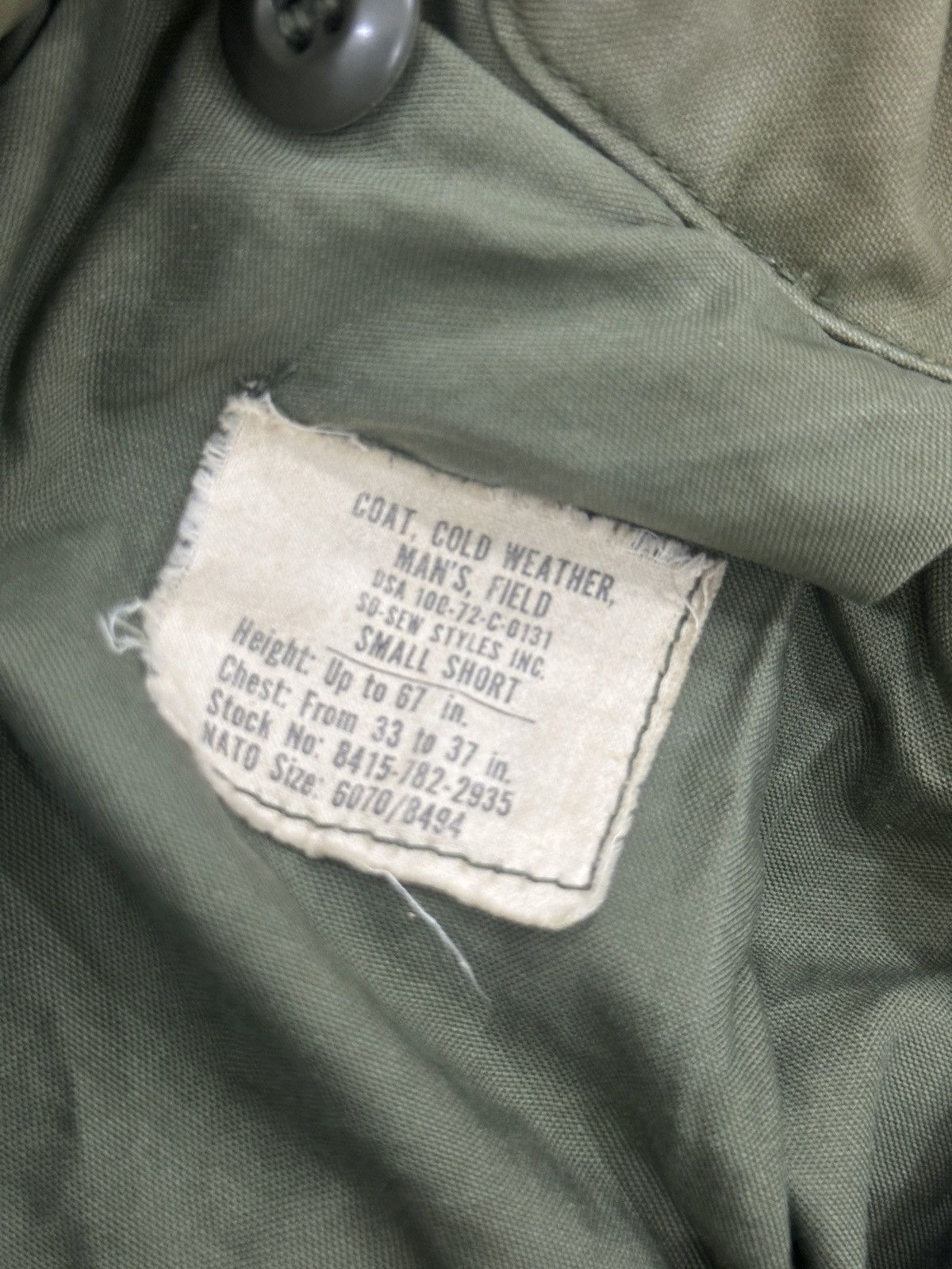 Alpha Industries × Vintage VINTAGE USMC M65 COAT COLD WEATHER MAN’S FEILD Size US S / EU 44-46 / 1 - 13 Thumbnail