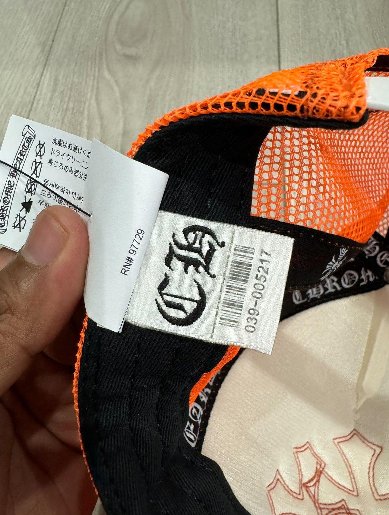 Chrome Hearts CHROME HEARTS CROSS PATCH KING TACO TRUCKER CAP ORANGE Size ONE SIZE - 5 Thumbnail