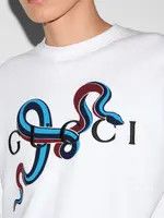 Gucci o1loc1c1125 816321 Printed Cotton Jersey T-Shirt in White Size US XL / EU 56 / 4 - 4 Thumbnail
