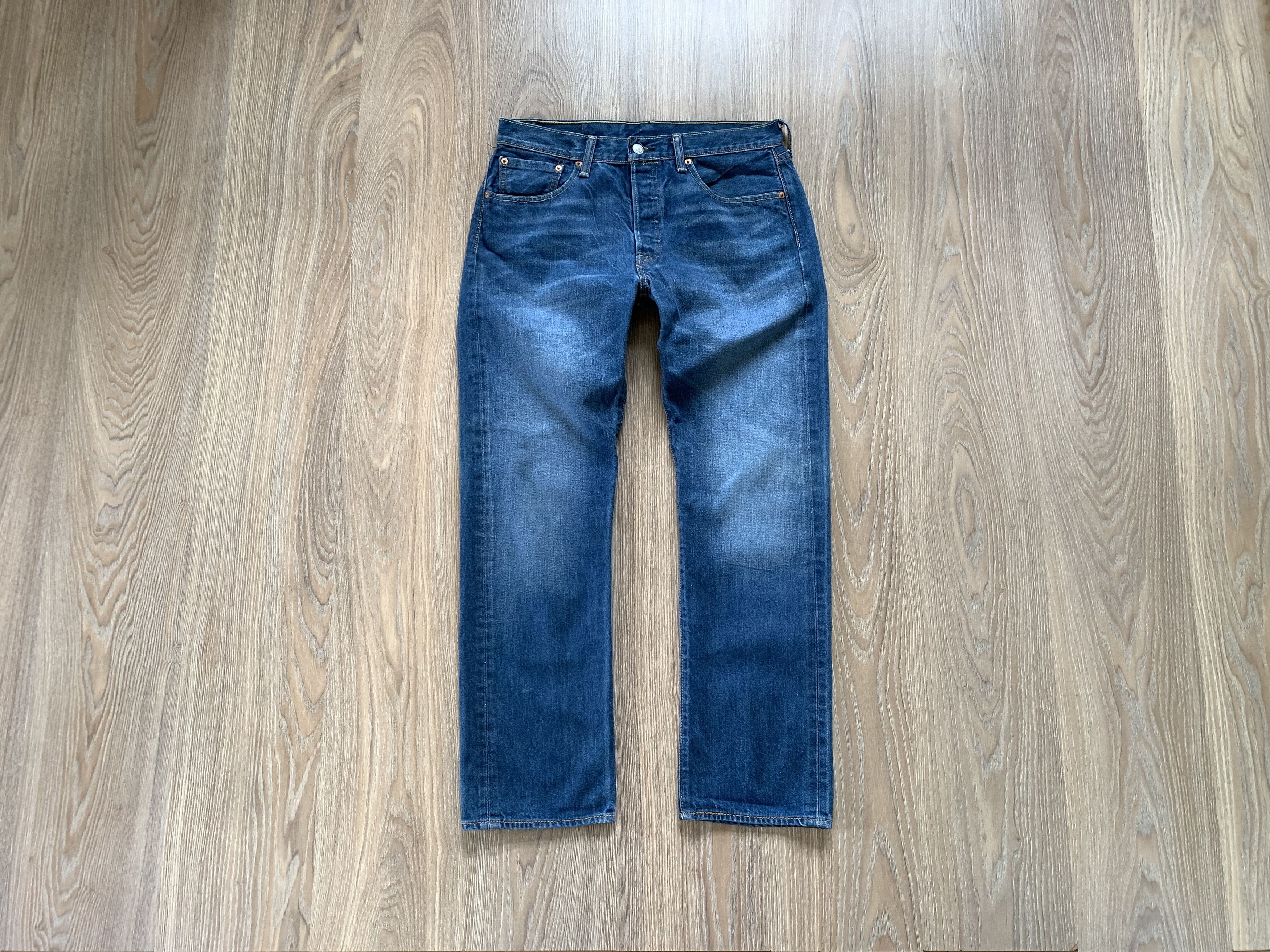 Levi's Levi's 501 Distressed Blue Jeans Size US 32 / EU 48 - 1 Thumbnail