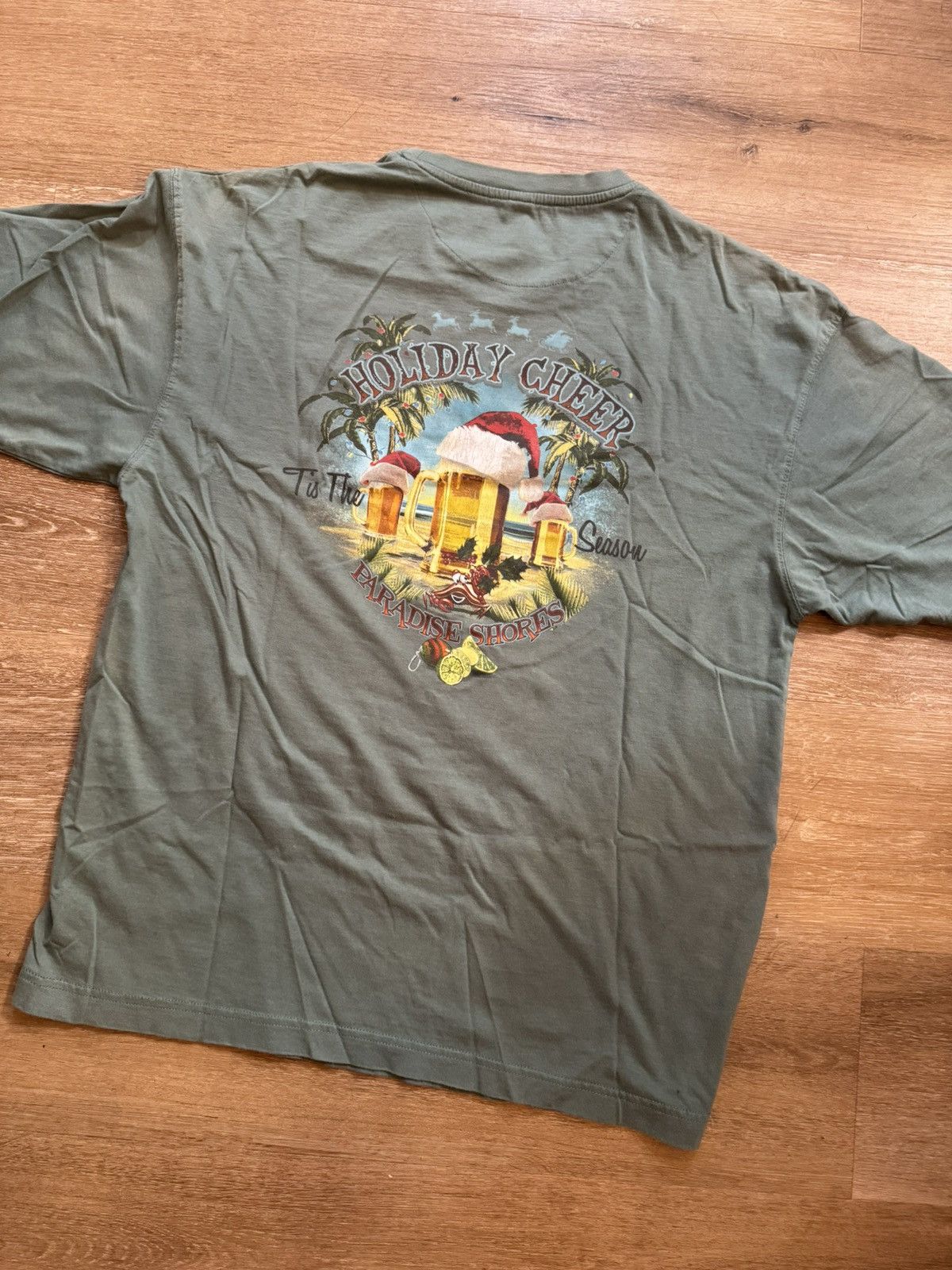 Paradise × Tommy Bahama × Vintage ‘Tis The Season (For Beers!) Hawaiian Xmas Party Vintage Tee Size US L / EU 52-54 / 3 - 2 Thumbnail