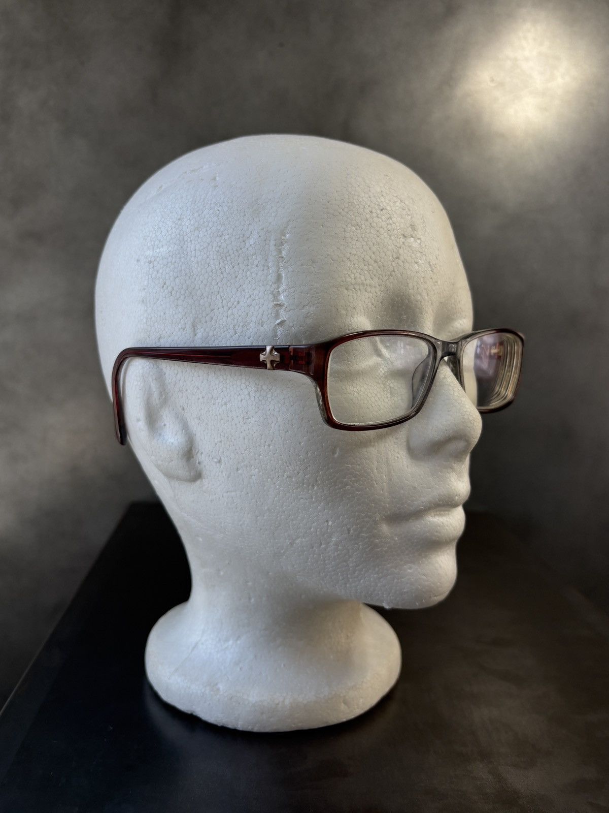 Nicole Miller Nicole Miller Carmine Glasses Frames Cross Stud Chrome Heart Size ONE SIZE - 22 Thumbnail