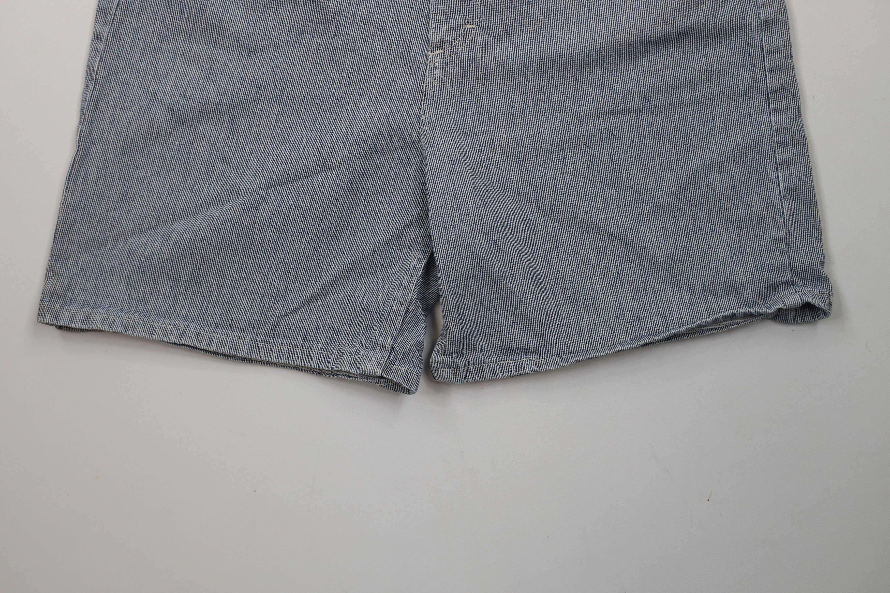 Lee × Vintage Vintage 90s Lee Striped Denim Jean Shorts Jorts USA Size 34" / US 12 / IT 48 - 4 Thumbnail