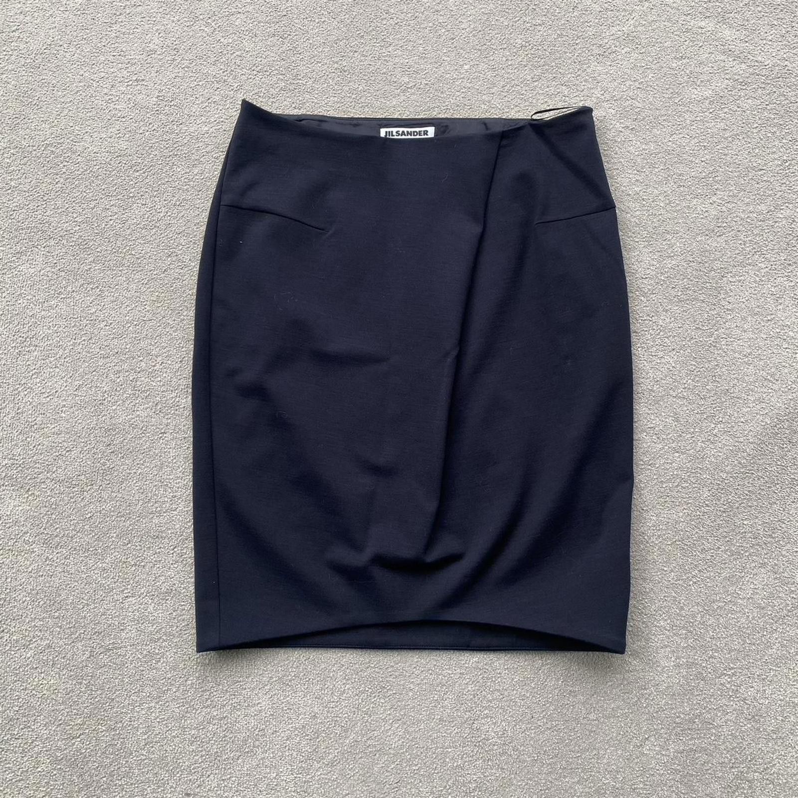 Jil Sander Jil Sander Nylon Wool Blend Midi Skirt Size 26" / US 2 / IT 38 - 1 Thumbnail
