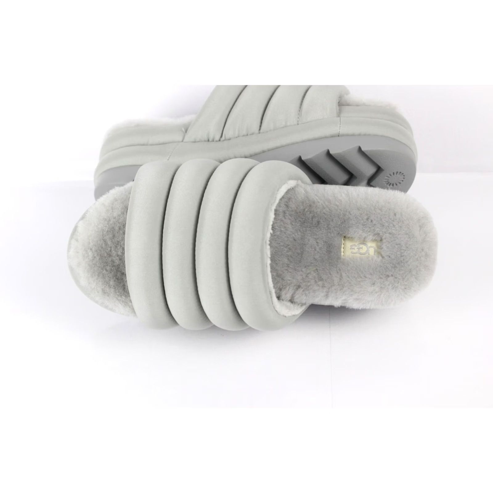 Ugg Ugg Women's Maxi Slide Platform Sandals Size 8 Cobble Gray 1126377 Size US 8 / IT 38 - 3 Thumbnail