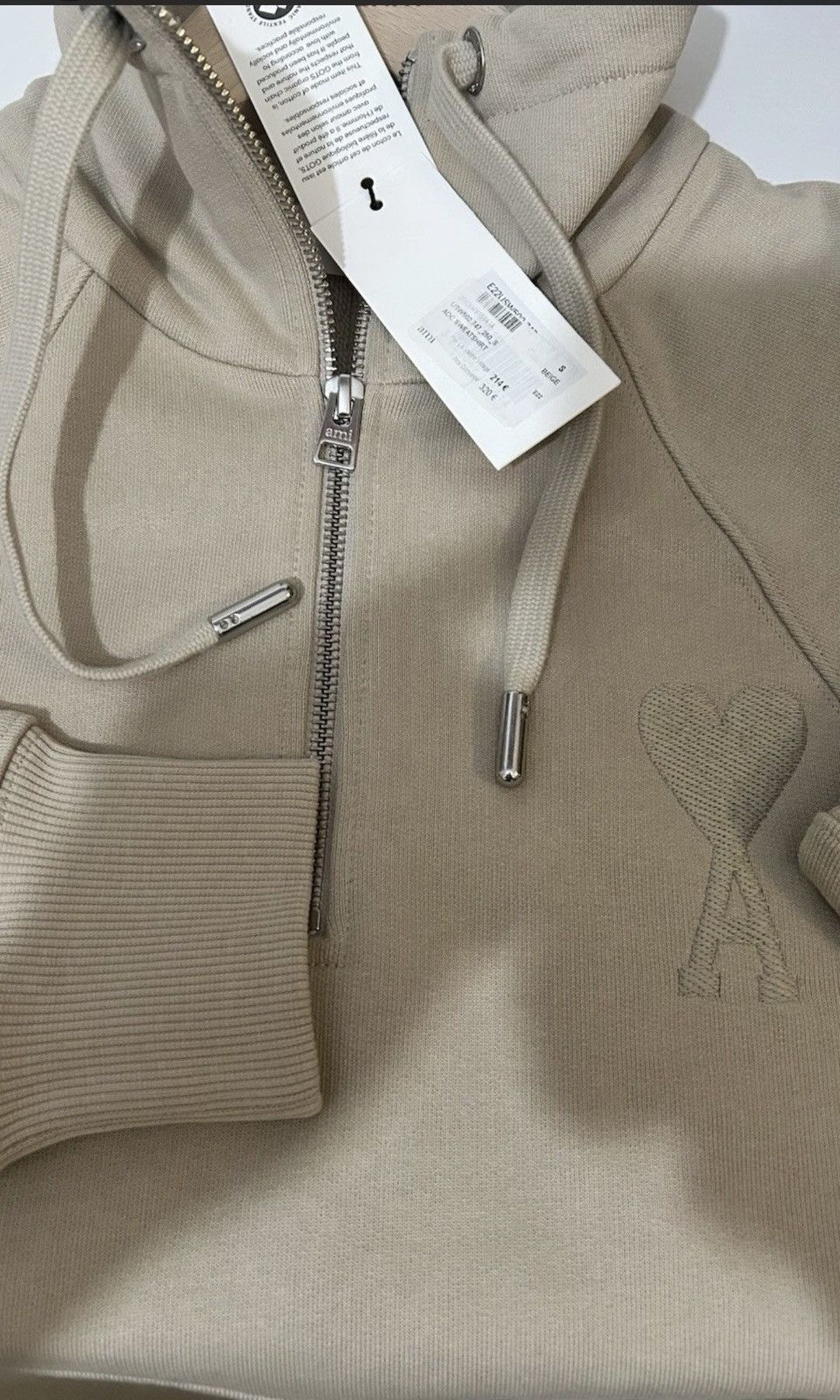 AMI Ami Paris Ami de Coeur Half-Zip Boxy Fit Sweatshirt Small Size US S / EU 44-46 / 1 - 9 Thumbnail