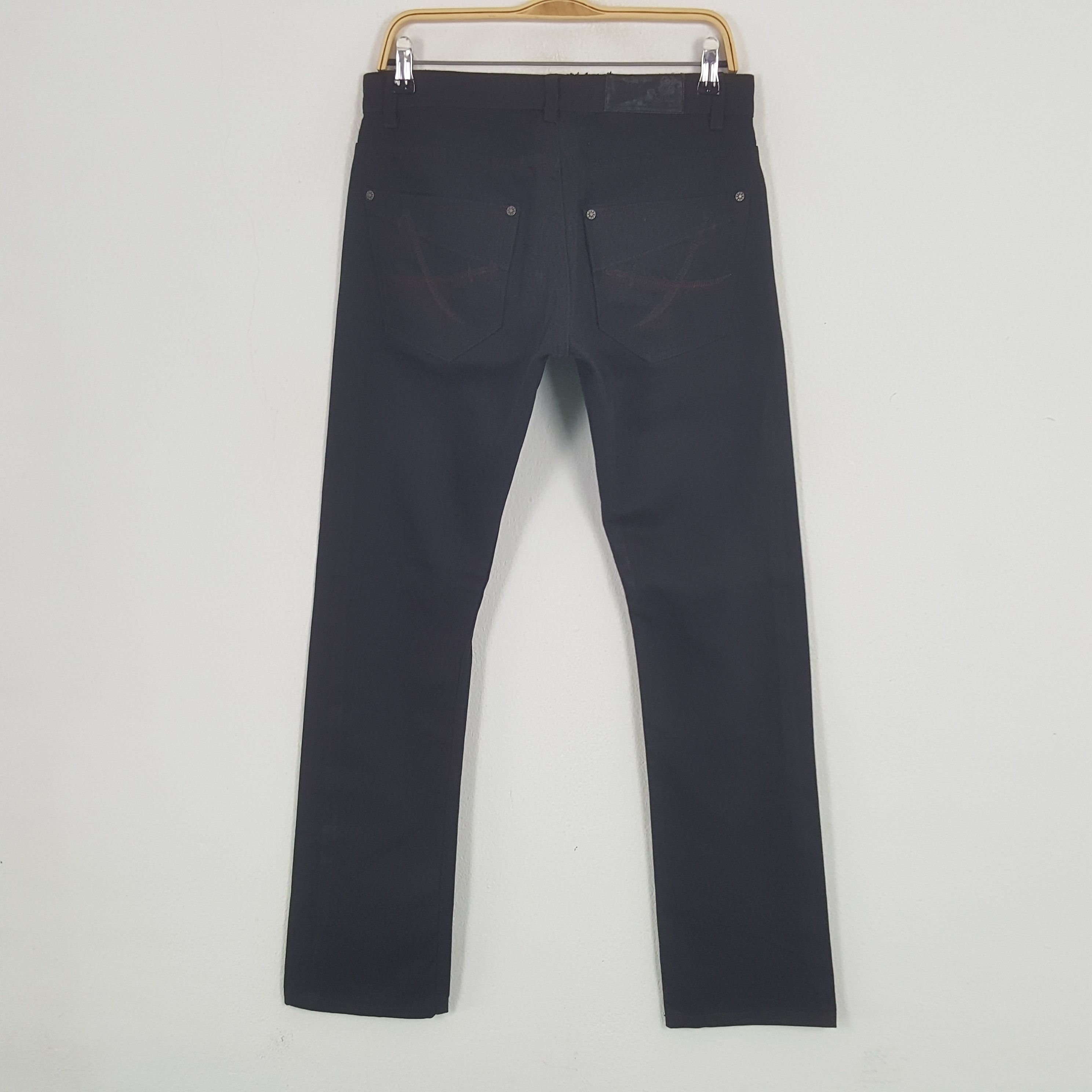 Vintage Vintage Abordage Skull Streetwear Black Jeans Size US 30 / EU 46 - 4 Thumbnail