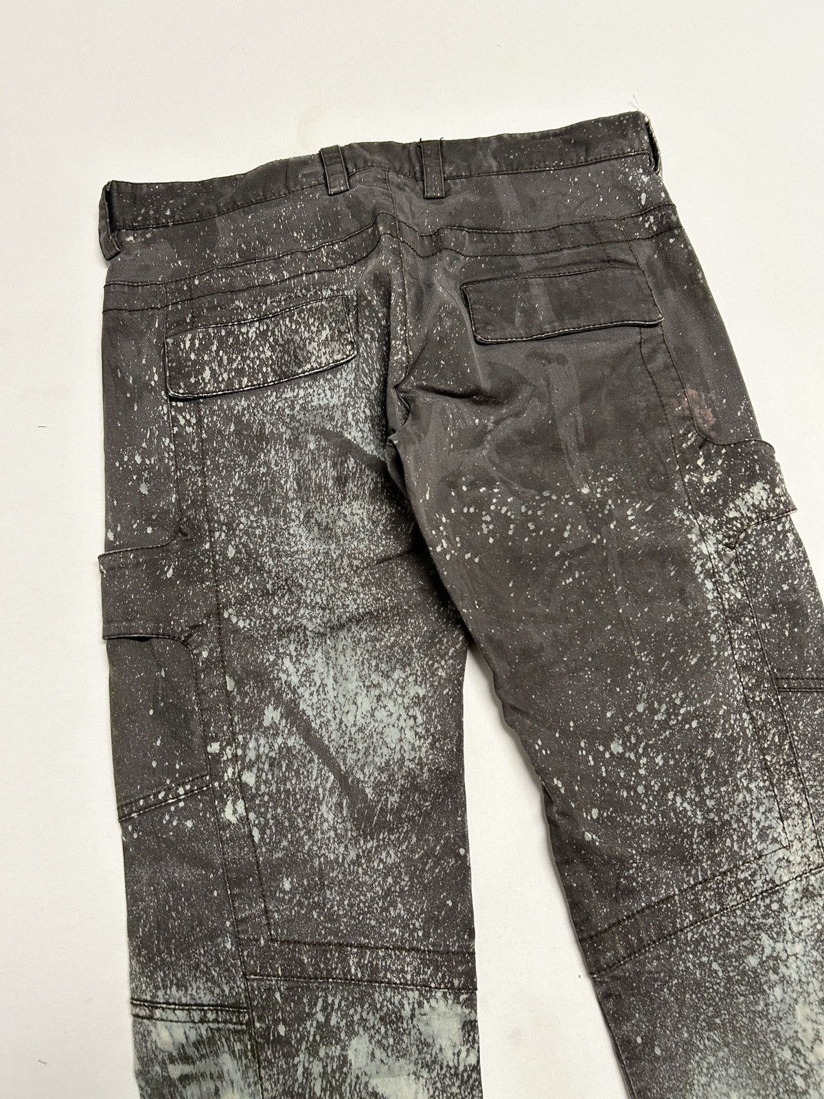 Dirk Bikkembergs FW2007 Bleached Splatter Cargo Pants Size US 31 - 6 Thumbnail