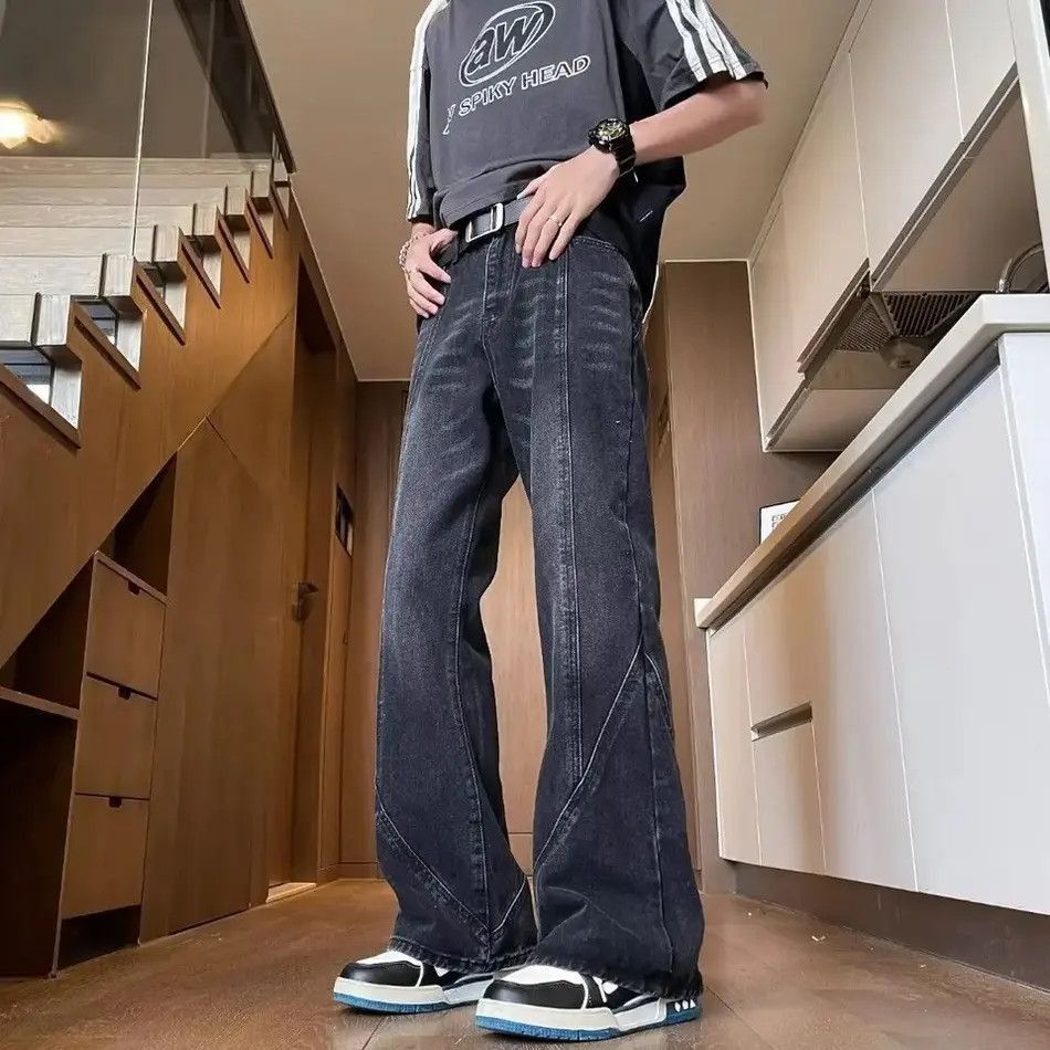 Japanese Brand Streetwear washed casual straight leg jeans Size US 30 / EU 46 - 3 Thumbnail