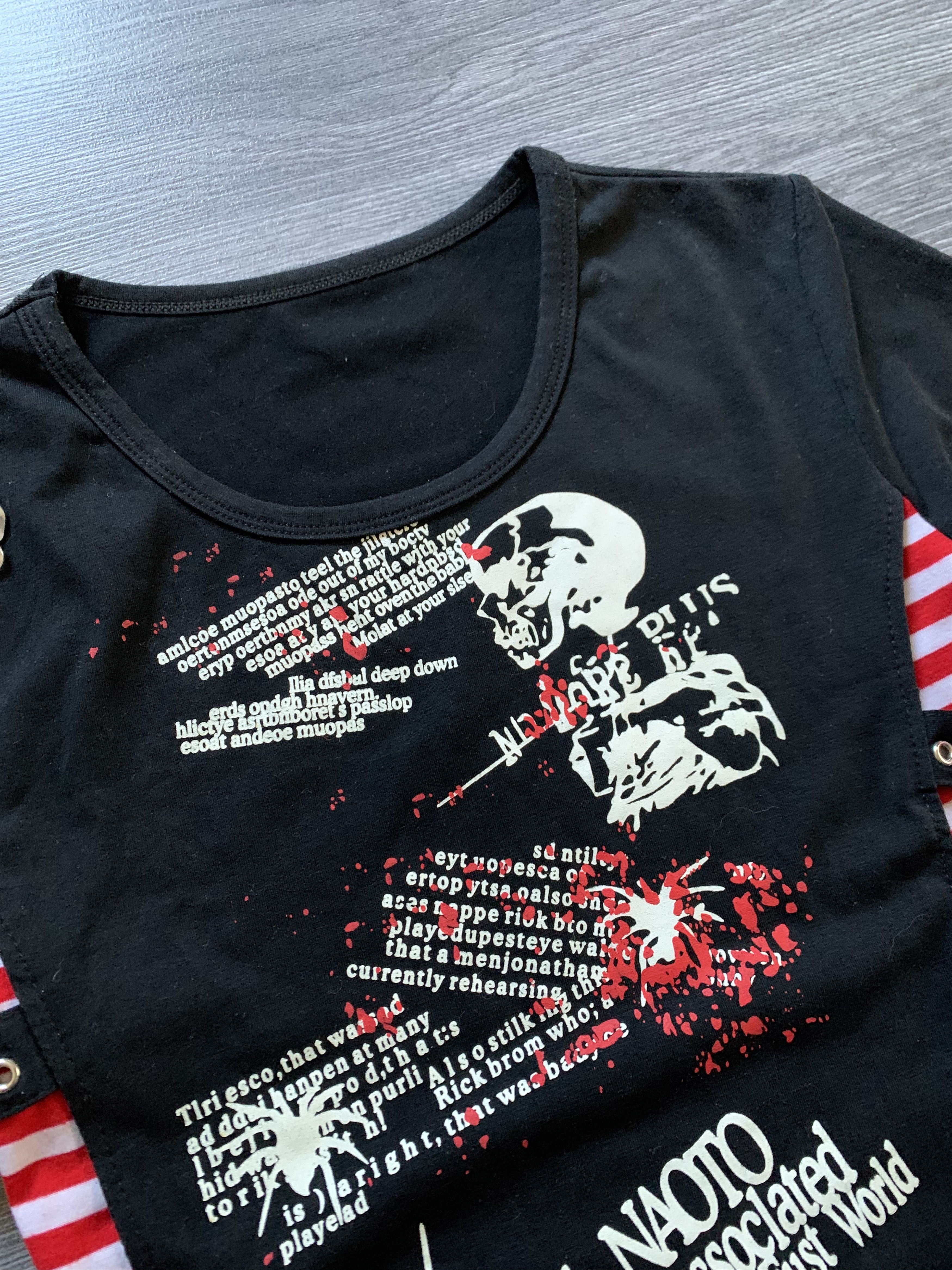 Vintage Vintage Y2K Naoto Goth Emo Affliction Metal Shirt Size S / US 4 / IT 40 - 2 Thumbnail