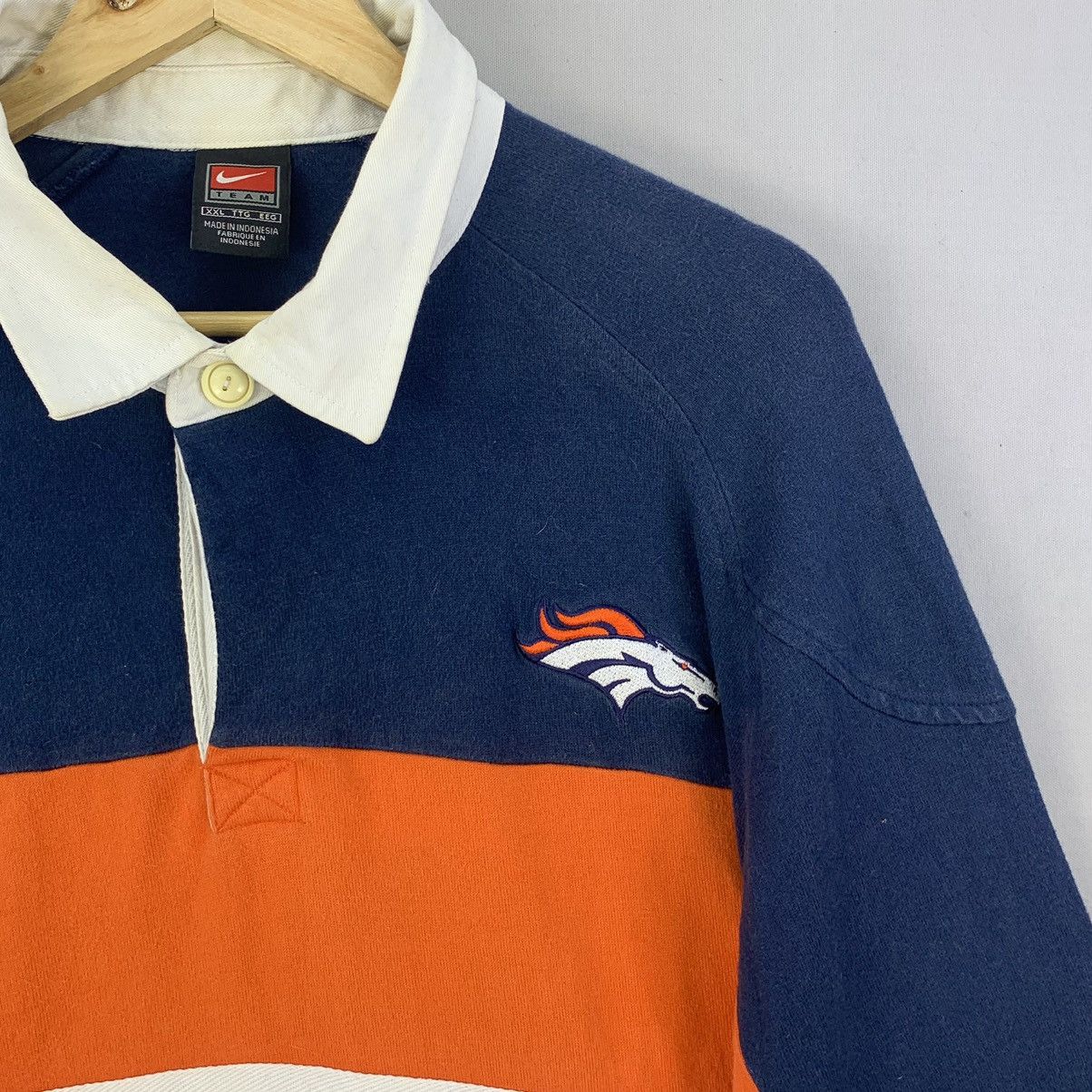 Nike Vintage Y2K Nike NFL Denver Broncos Long Sleeve Polo Shirt Size US XXL / EU 58 / 5 - 6 Thumbnail