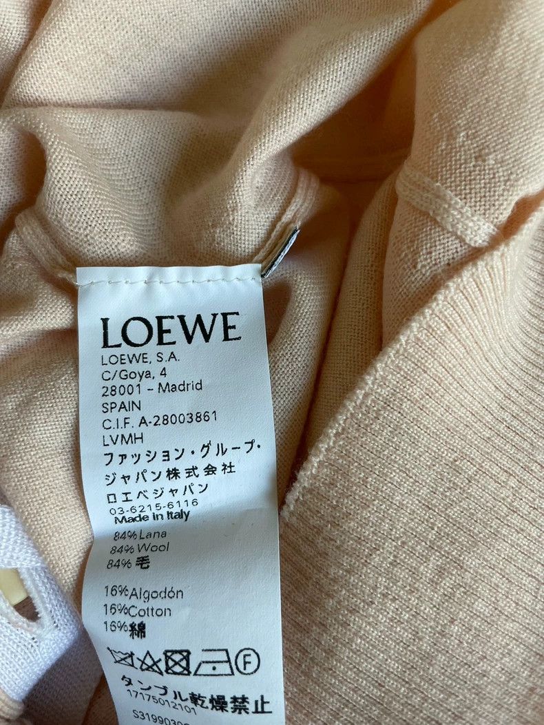 Loewe LOEWE Salmon pink ribbon short cardigan sweater Size XS / US 0-2 / IT 36-38 - 5 Thumbnail