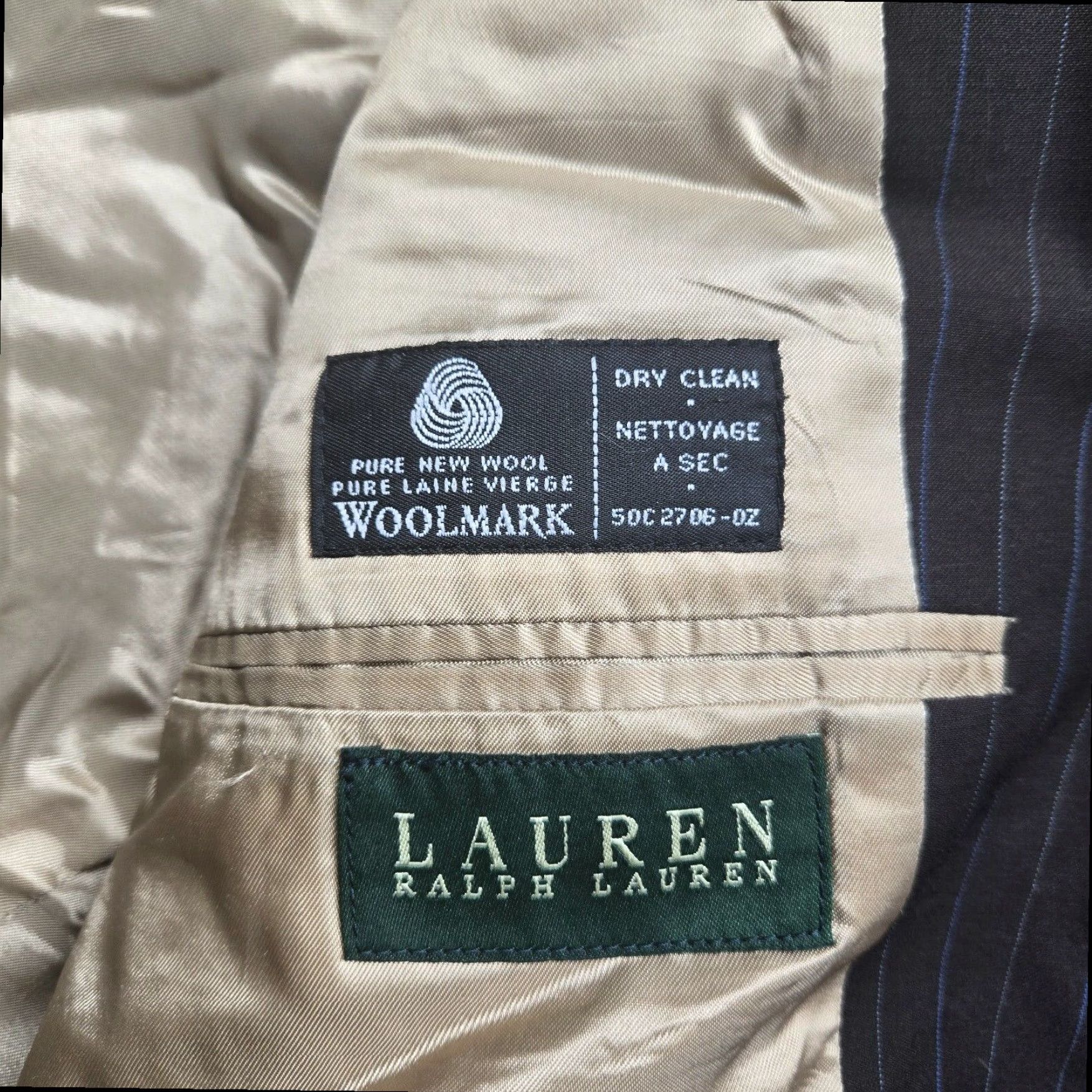 Ralph Lauren Lauren Ralph Lauren Black Wool Blazer Jacket Adult Men's 40R Business Coat Size 40R - 4 Thumbnail