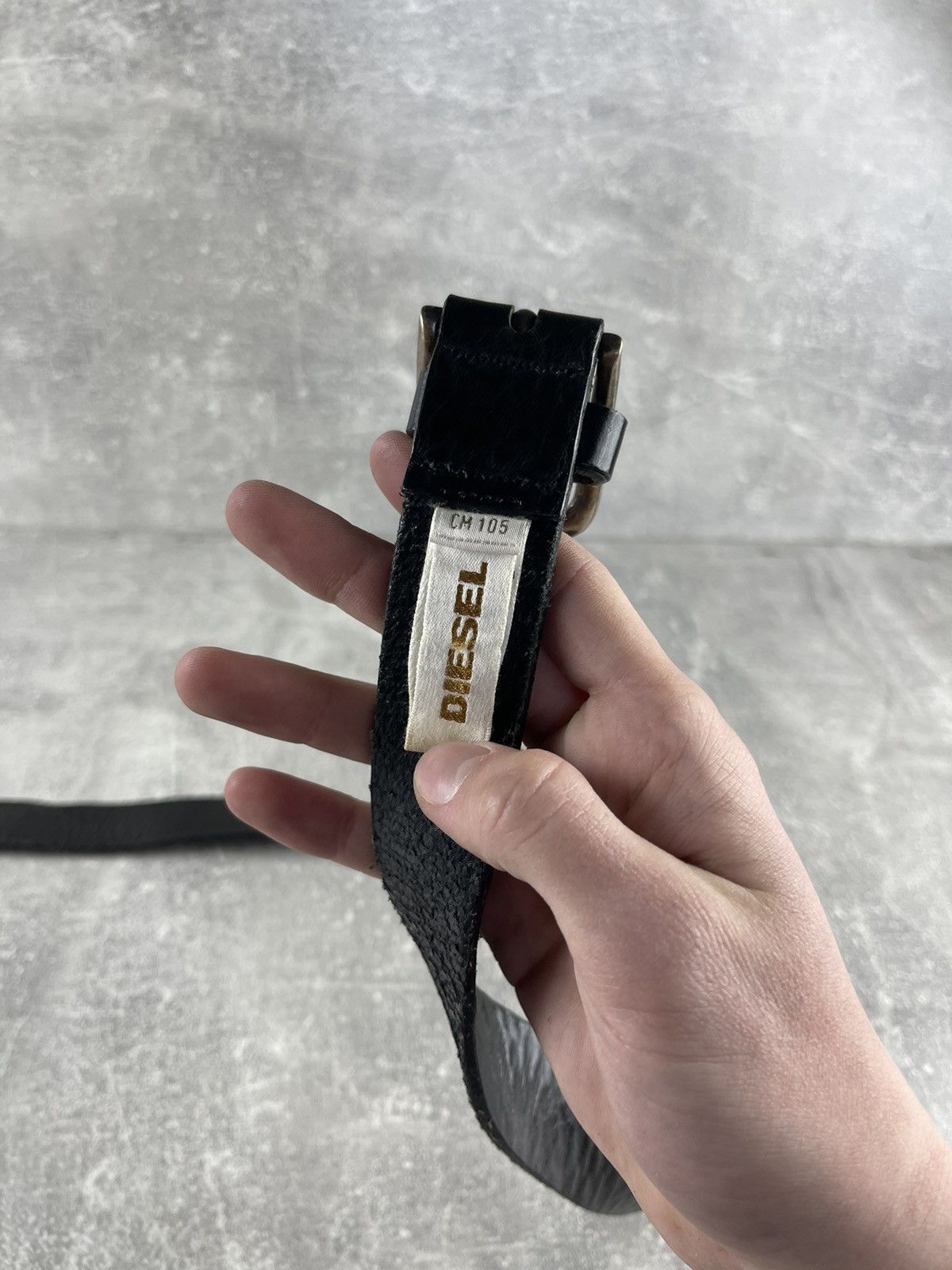 Diesel Diesel Vintage Y2K Avant Garde Belt Black Leather Size ONE SIZE - 6 Thumbnail