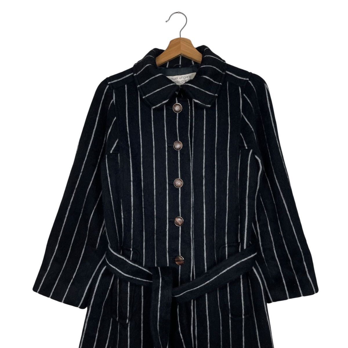 Emanuel Ungaro Vintage 60s Emanuel Ungaro Stripe Women Coat Size S / US 4 / IT 40 - 3 Thumbnail