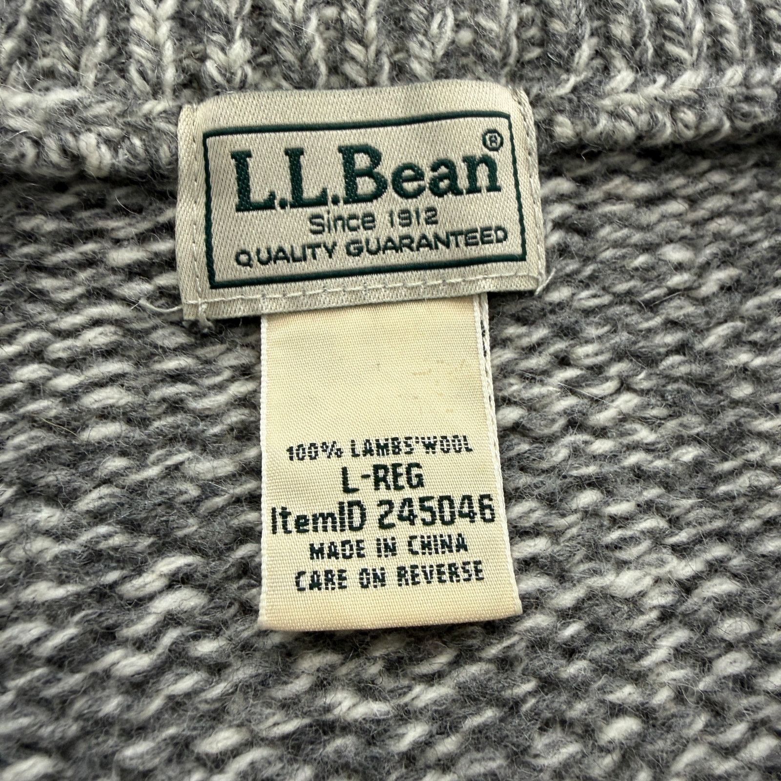 L.L. Bean LL Bean Ragwool Cardigan Lambswool Cardigan Sweater Large Size US L / EU 52-54 / 3 - 4 Thumbnail