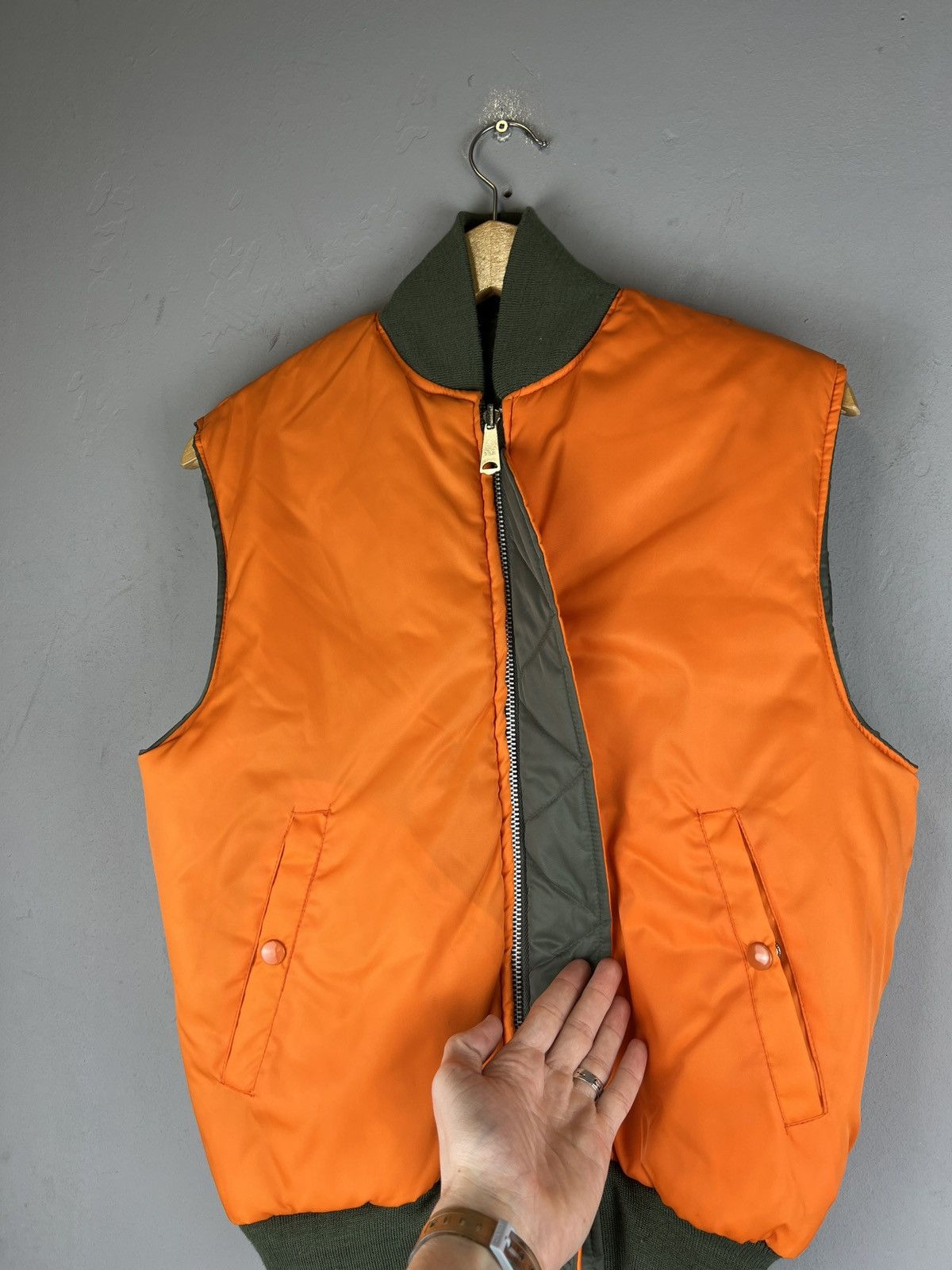 Designer × Japanese Brand 💥VERY RARE KIFFE MA 1 Big Fit Vest military RRP 1000$ Size M / US 6-8 / IT 42-44 - 4 Thumbnail