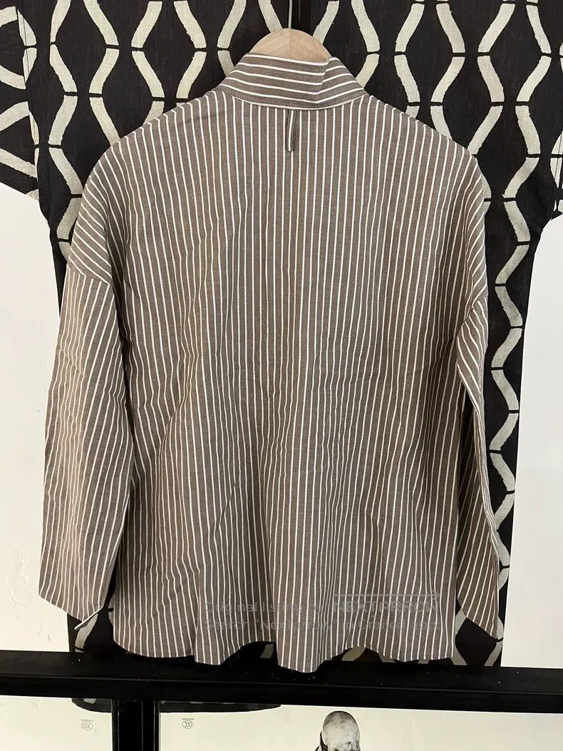 Hermes Hermes Striped Collar Button Long Sleeve Shirt Size XS / US 0-2 / IT 36-38 - 2 Thumbnail