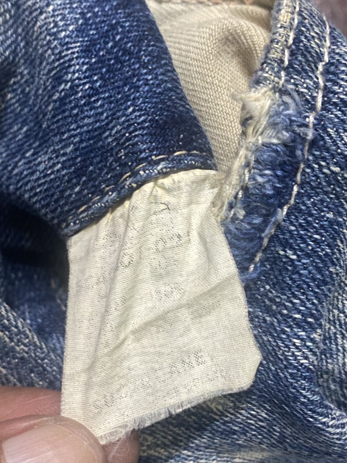 Sugar Cane Rare Sugar Cane Aloha distressed rework Selvedge Denim Size US 31 - 22 Thumbnail