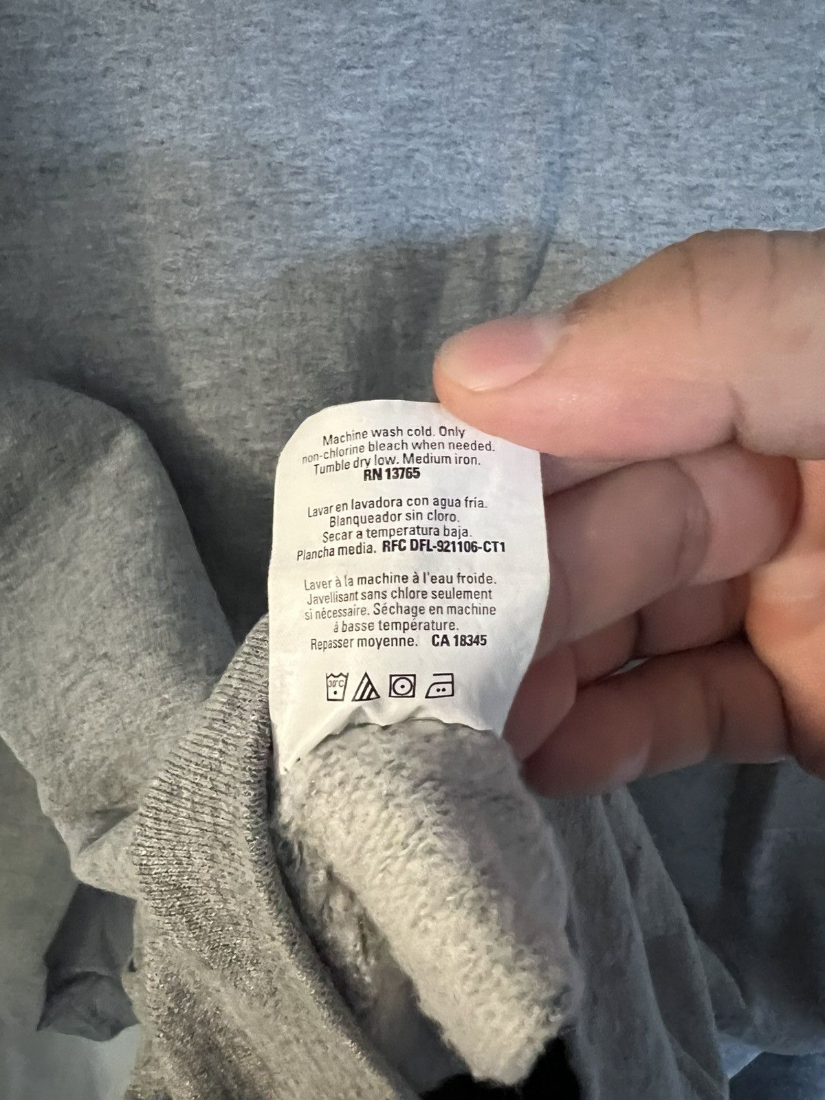 Fruit Of The Loom Fruit of the Loom Grey Marl Hoodie Size US M / EU 48-50 / 2 - 8 Thumbnail