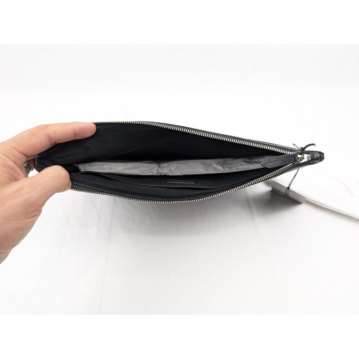 Balenciaga o1rshd1 Size: OS / Toile De Coton Navy Money Clip Case Noir Size ONE SIZE - 11 Thumbnail