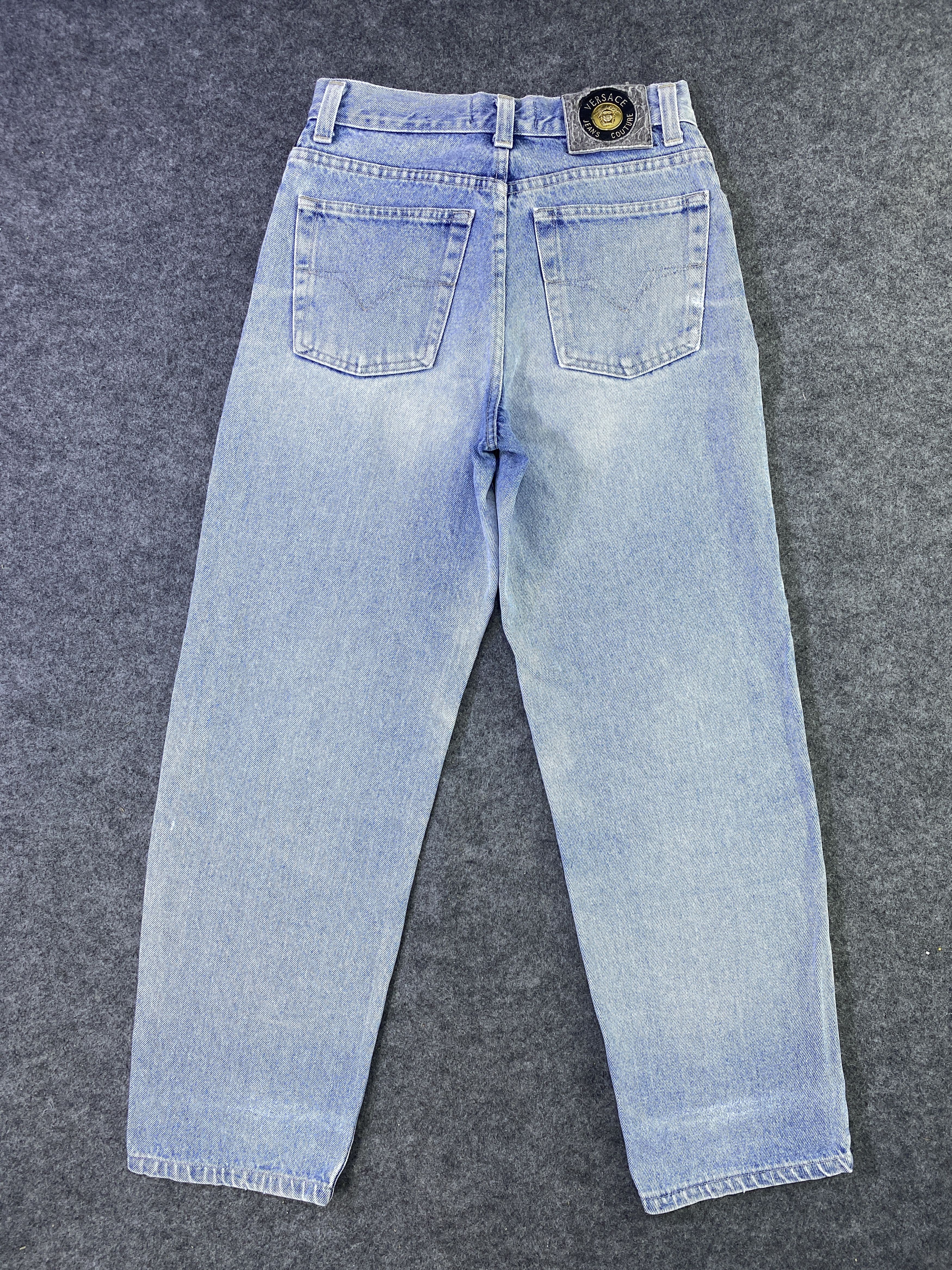 Versace Versace Distressed Blue Wash Jeans - J957 Size US 27 - 3 Thumbnail
