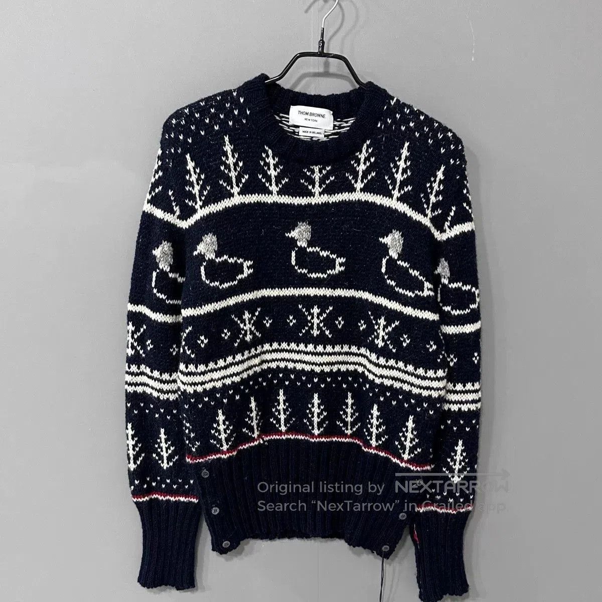Thom Browne thom browne duck pattern knit sweater. Size US S / EU 44-46 / 1 - 1 Thumbnail