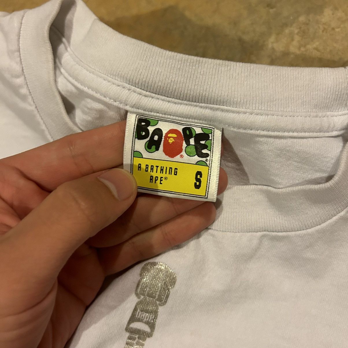 Bape Bape ABC 1st Camo Shark Face Tee Silver Zipper Size US S / EU 44-46 / 1 - 5 Thumbnail