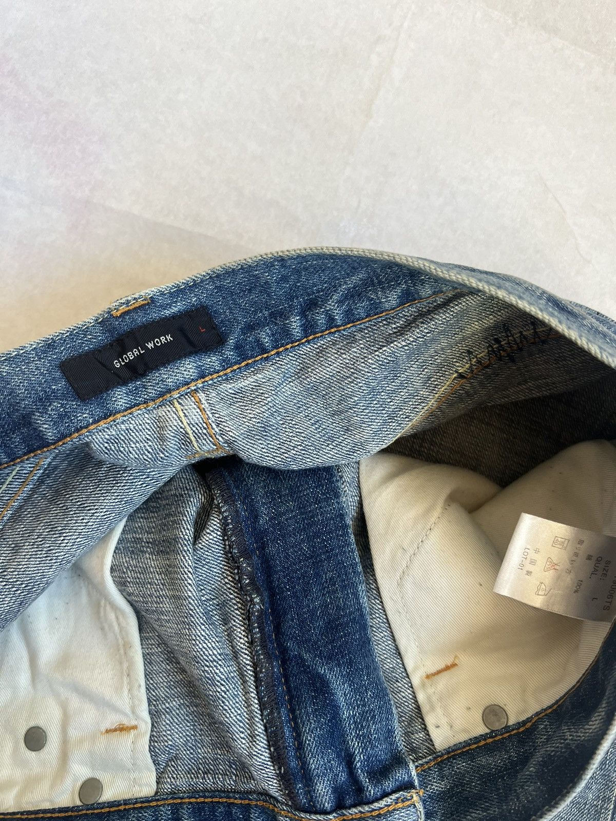 Global Work Paint Splatter Global Work Selvedge Denim Inspire By Kapital Size US 33 - 10 Thumbnail